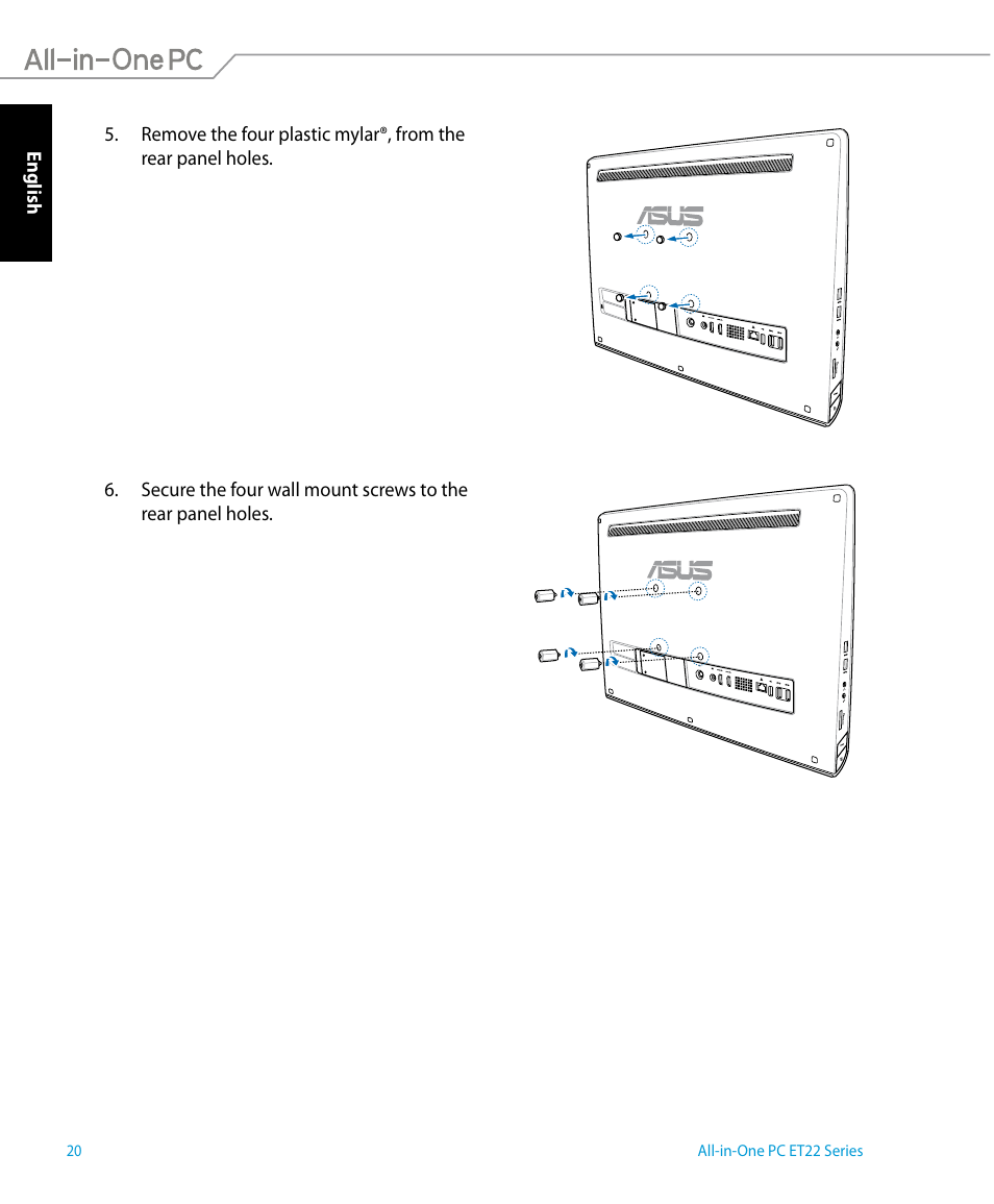 Asus ET2221IUTH User Manual | Page 20 / 58