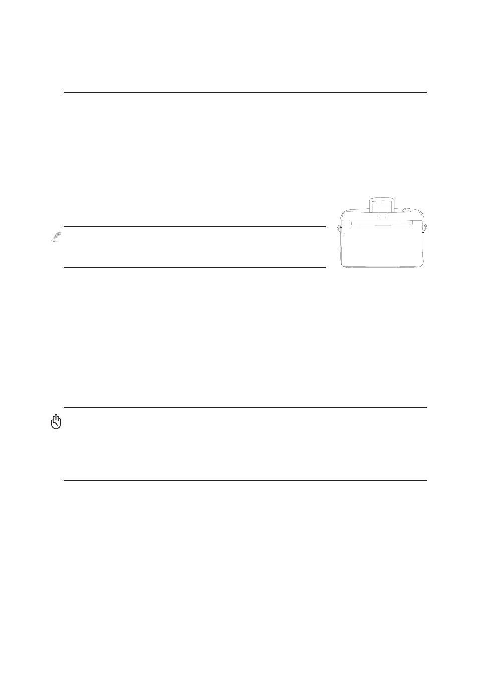 Transportation precautions | Asus Z91N User Manual | Page 5 / 76