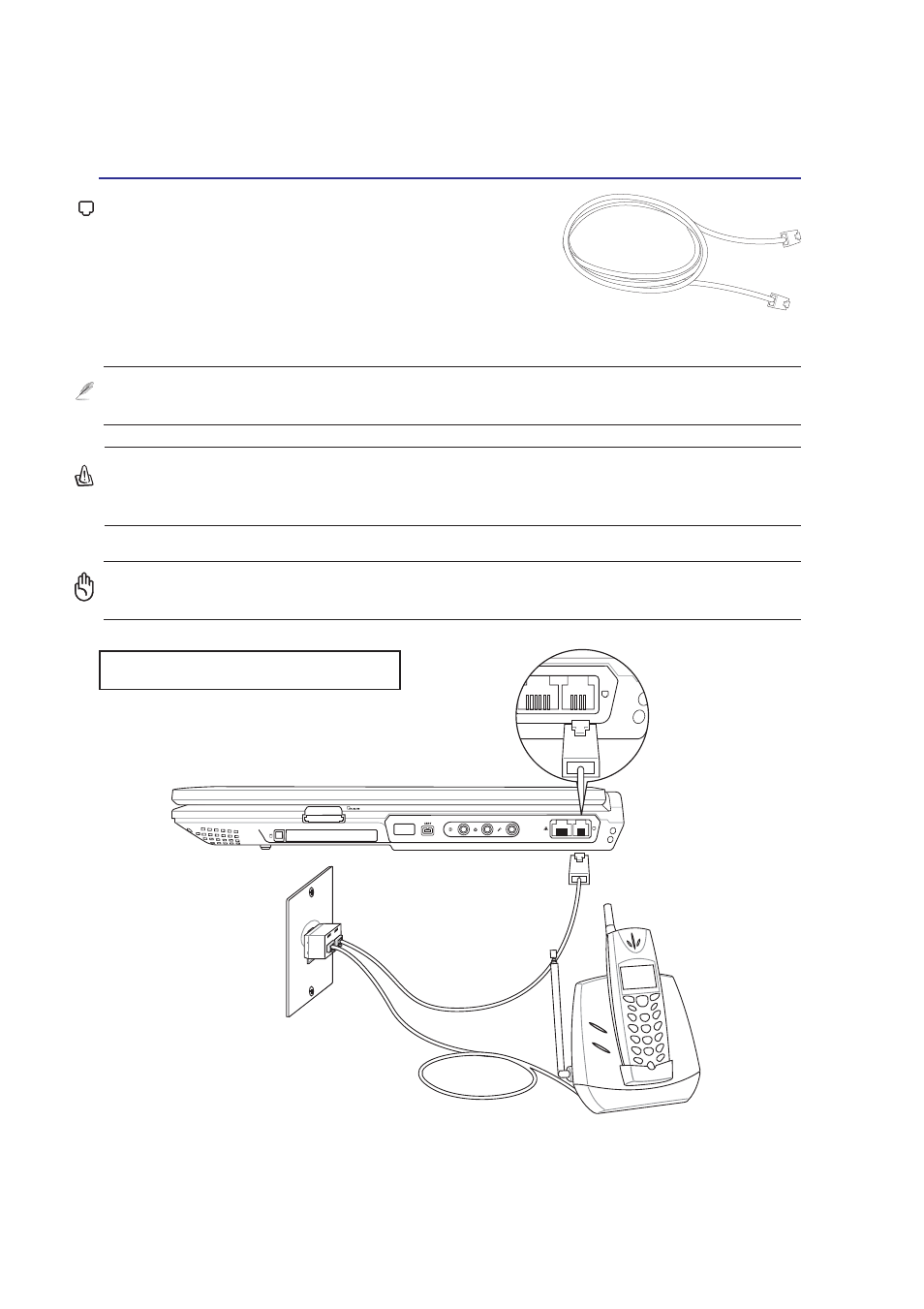 Modem connection | Asus Z91N User Manual | Page 52 / 76