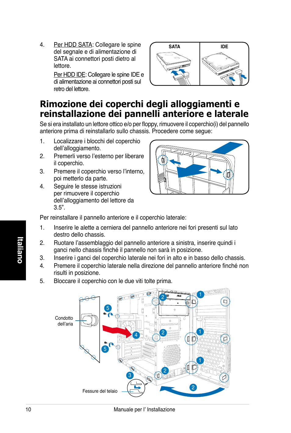 Italiano | Asus V3-P5V900 User Manual | Page 40 / 100