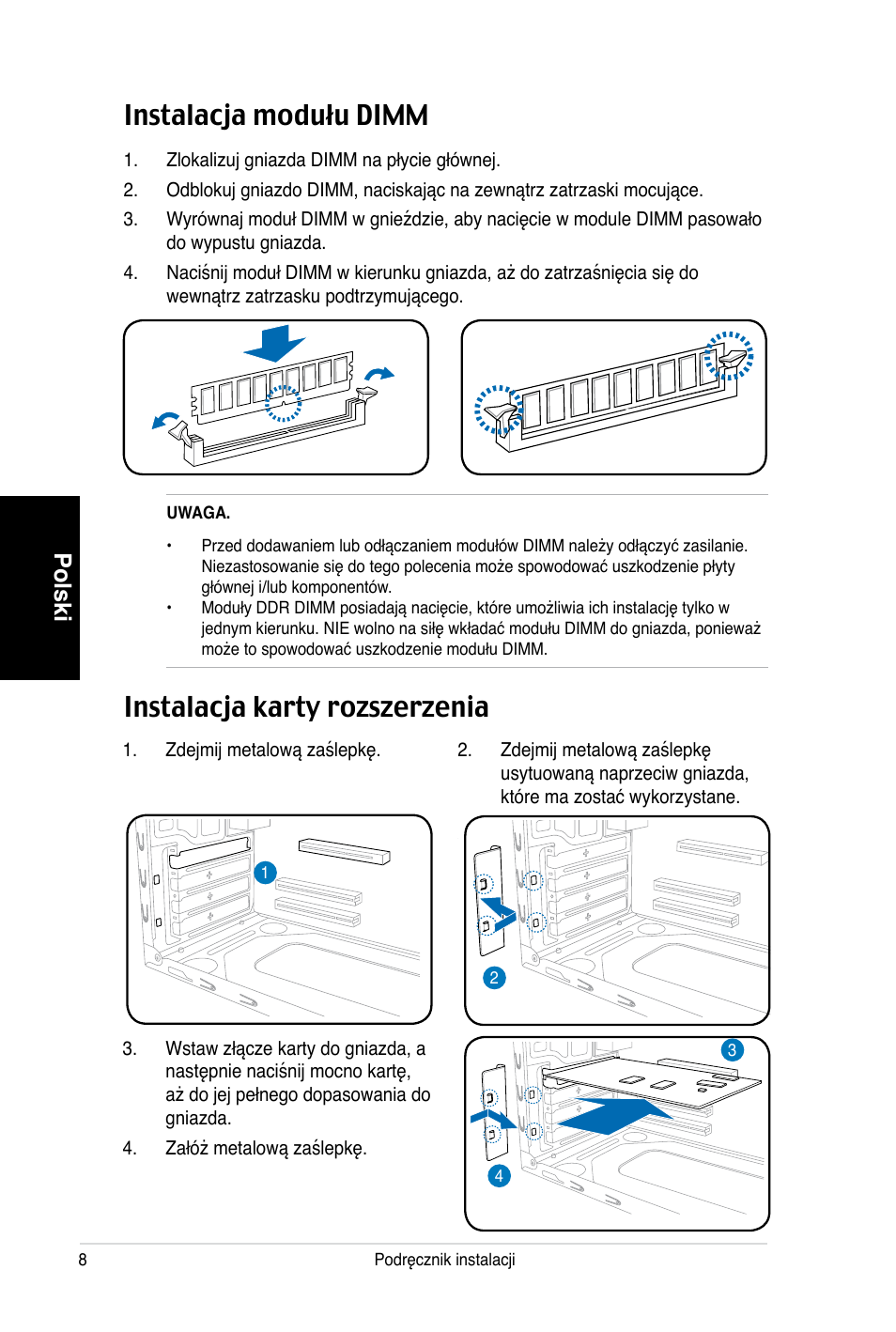 Polski | Asus V3-P5V900 User Manual | Page 88 / 100