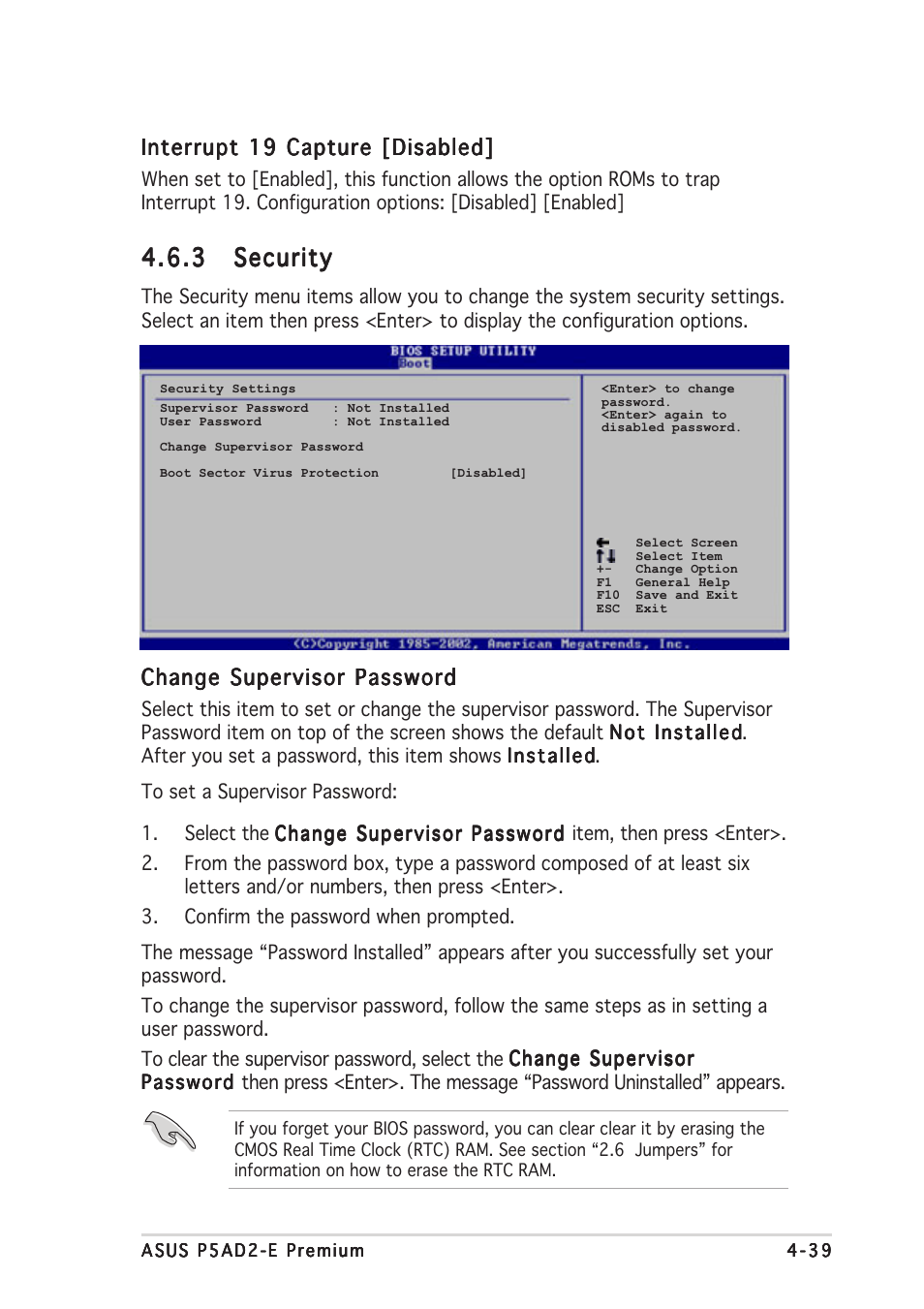 3 security security security security security | Asus P5AD2-E Premium User Manual | Page 107 / 156