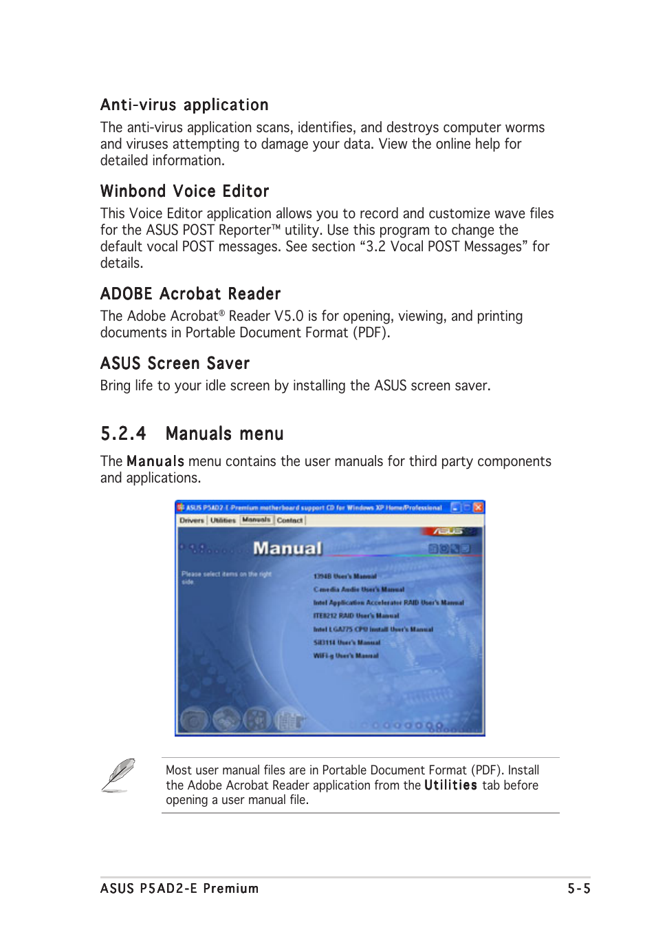 Asus P5AD2-E Premium User Manual | Page 119 / 156