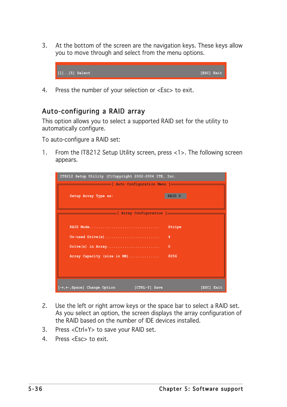 Auto-configuring a raid array | Asus P5AD2-E Premium User Manual | Page 150 / 156