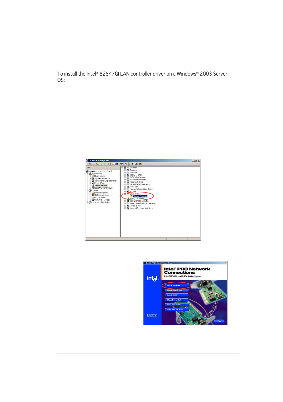 2 windows, 2003 server | Asus AP140R-E1 User Manual | Page 123 / 132