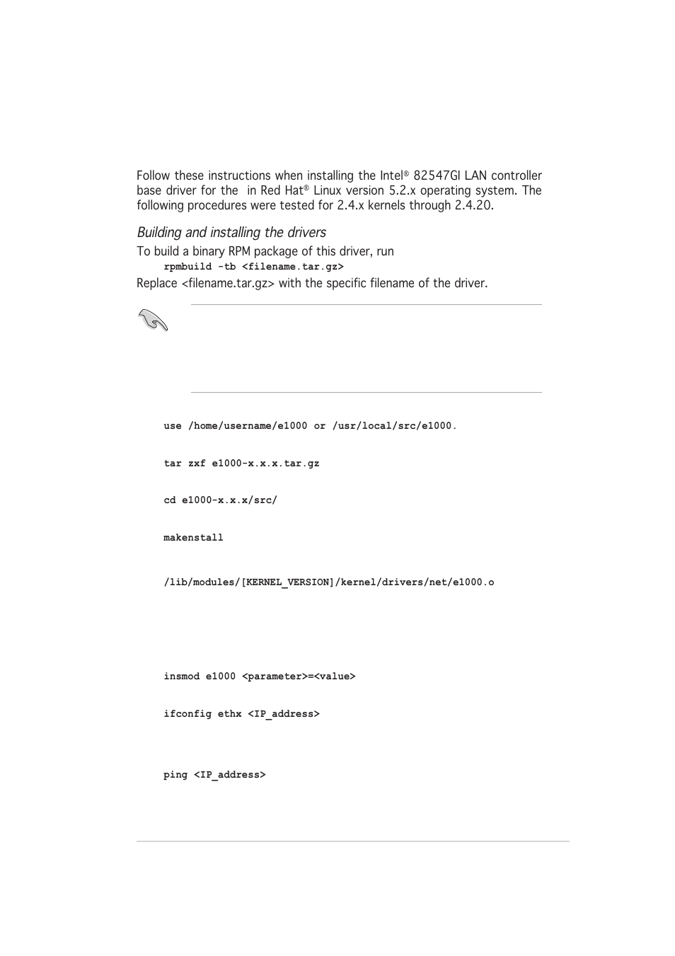 3 red hat, Linux 9.0 | Asus AP140R-E1 User Manual | Page 125 / 132