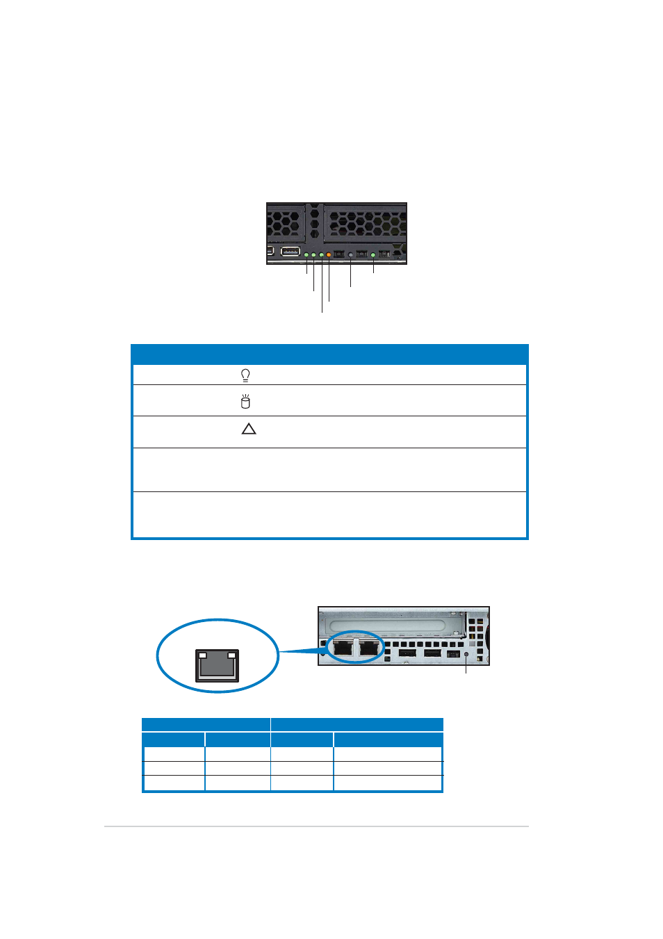 6 led information, 1 front panel leds, 2 rear panel leds | Chapter 1: product introduction 1-6 | Asus AP140R-E1 User Manual | Page 14 / 132