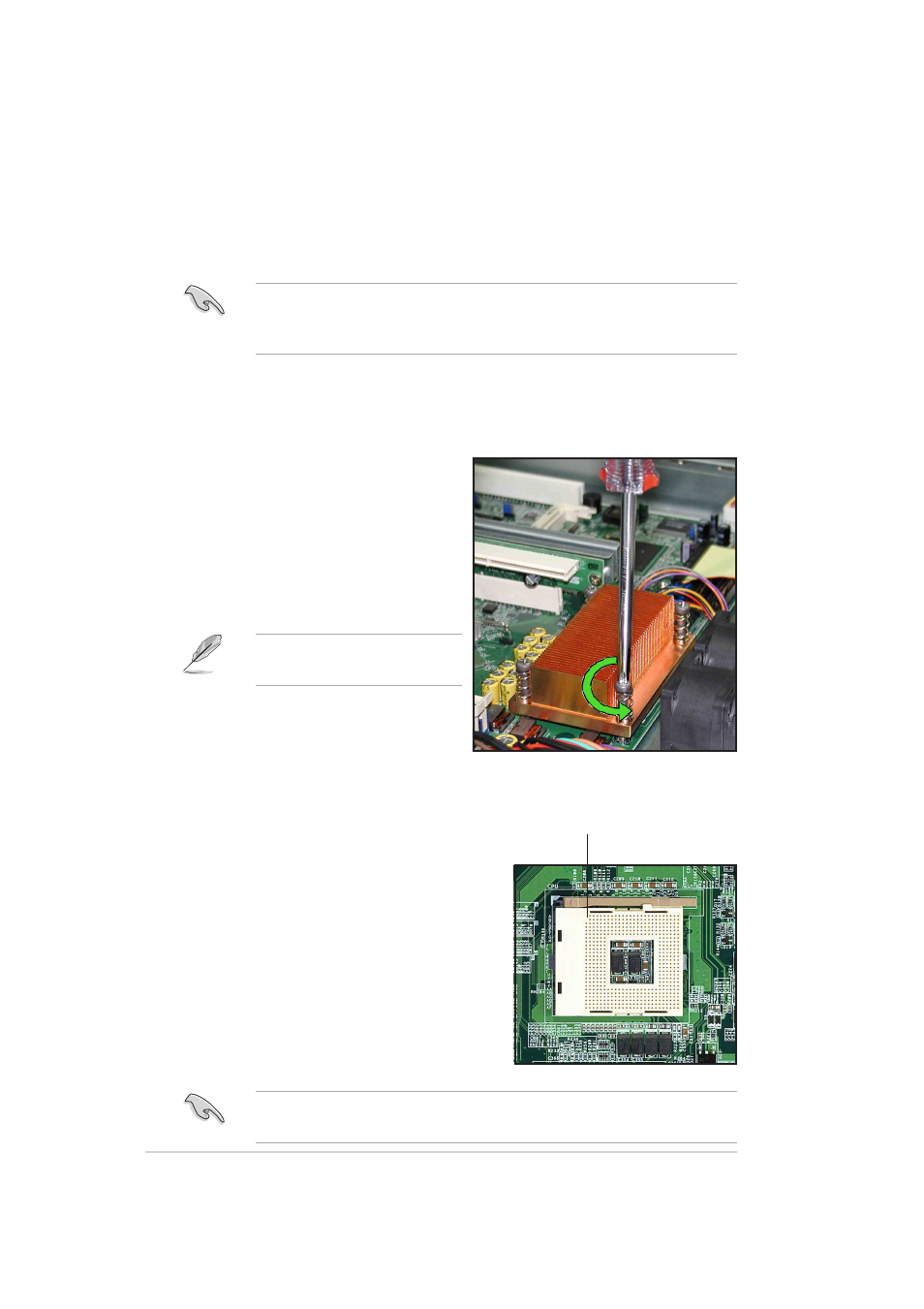 2 central processing unit (cpu), 2 installing a cpu, 1 removing the cpu heatsink | Asus AP140R-E1 User Manual | Page 18 / 132