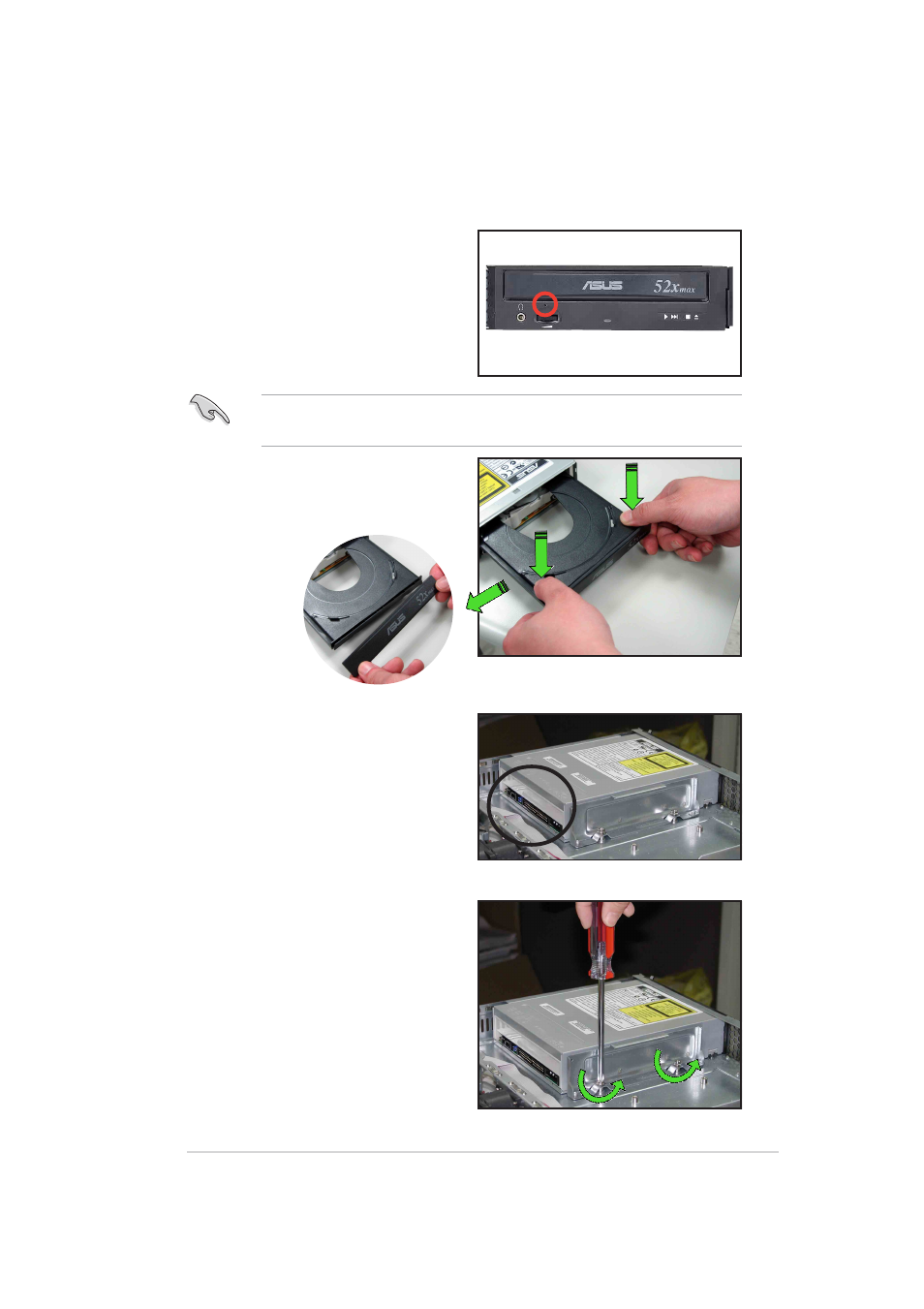 5 optical drive | Asus AP140R-E1 User Manual | Page 35 / 132