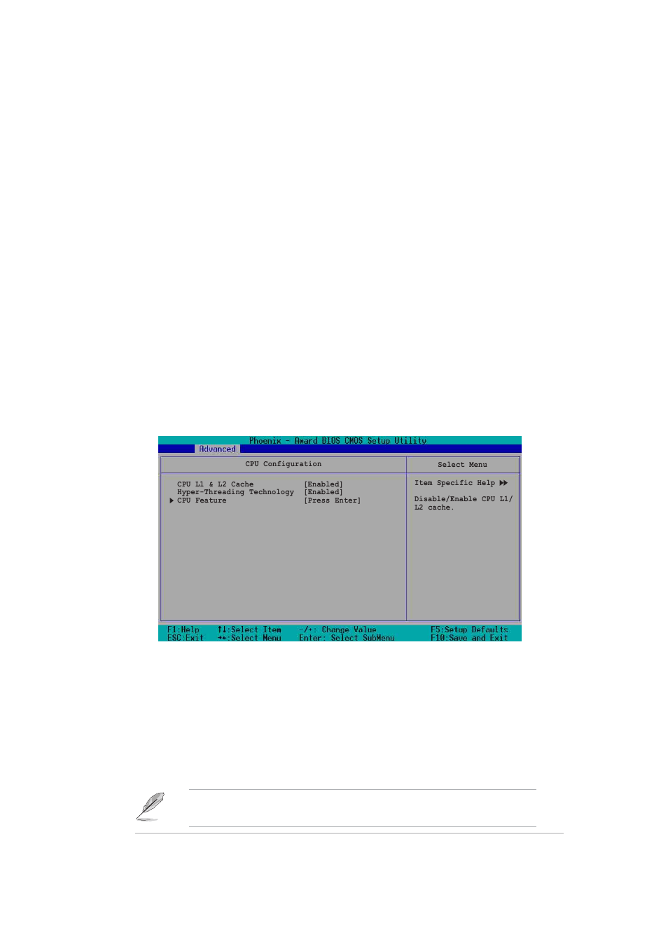 2 cpu configuration, Console redirection [enabled, Agent after boot [disabled | Cpu l1 & l2 cache [enabled, Hyper-threading function [disabled | Asus AP140R-E1 User Manual | Page 69 / 132