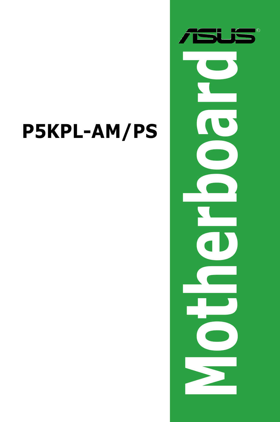 Asus P5KPL-AM/PS User Manual | 100 pages