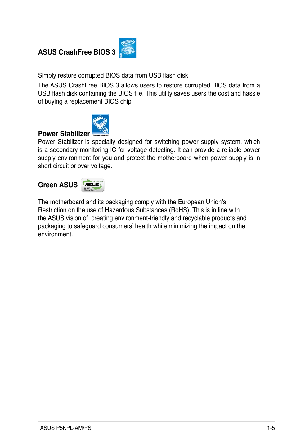 Asus P5KPL-AM/PS User Manual | Page 17 / 100