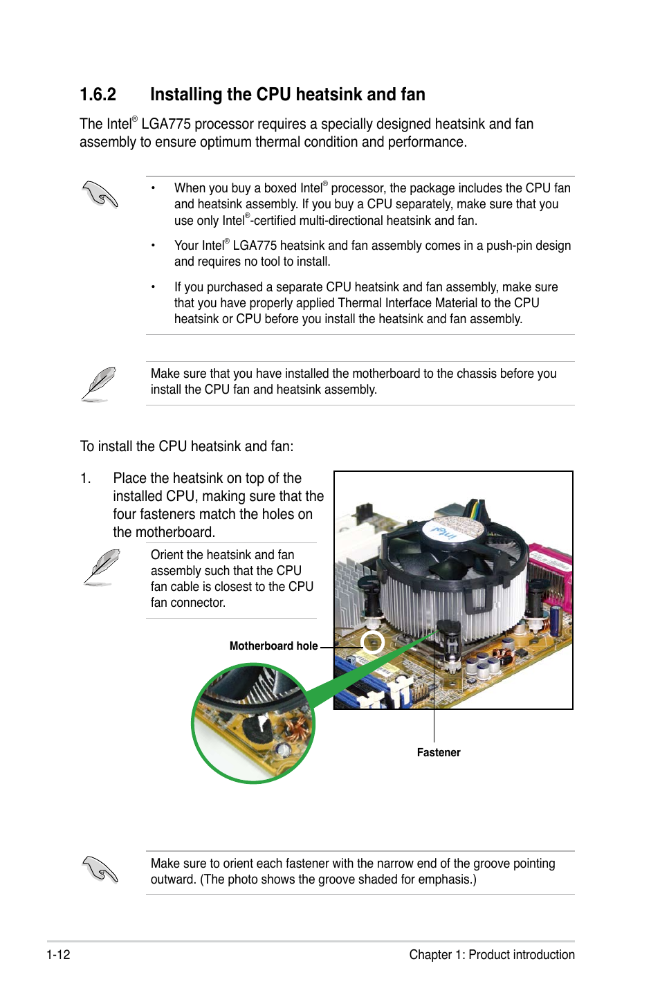 2 installing the cpu heatsink and fan | Asus P5KPL-AM/PS User Manual | Page 24 / 100