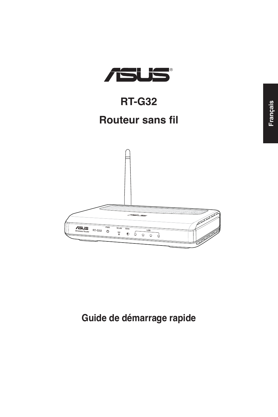 Rt-g32 routeur sans fil, Guide de démarrage rapide | Asus RT-G32 User Manual | Page 8 / 25