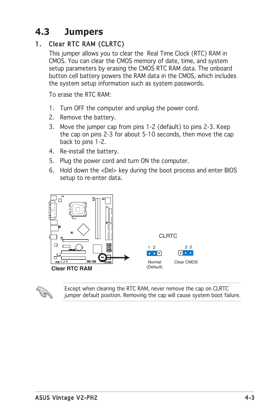 3 jumpers | Asus V2-PH2 User Manual | Page 55 / 102