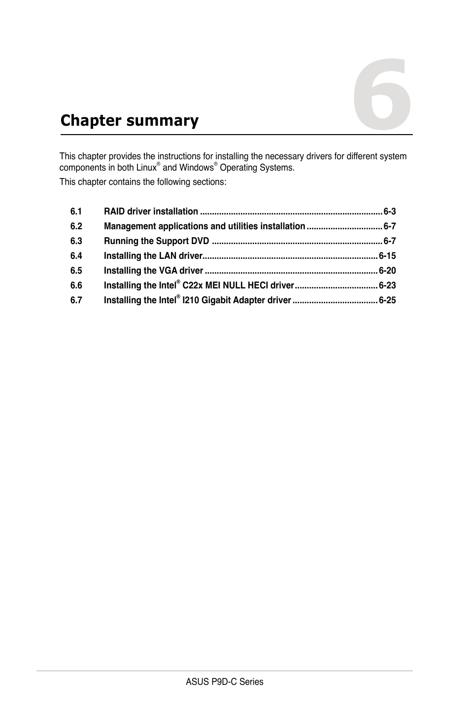 Chapter summary | Asus P9D-C/4L User Manual | Page 126 / 160