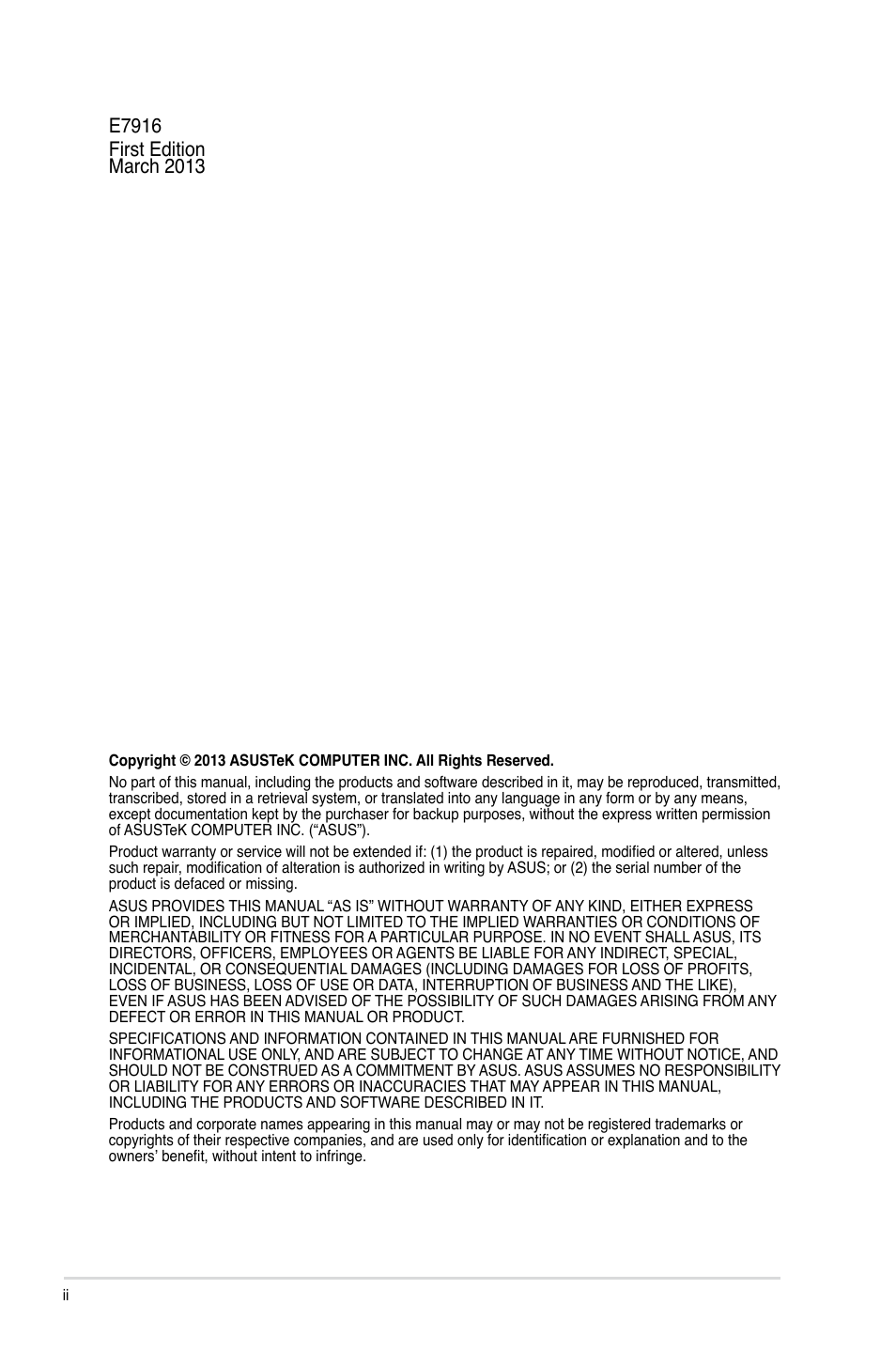 Asus P9D-C/4L User Manual | Page 2 / 160