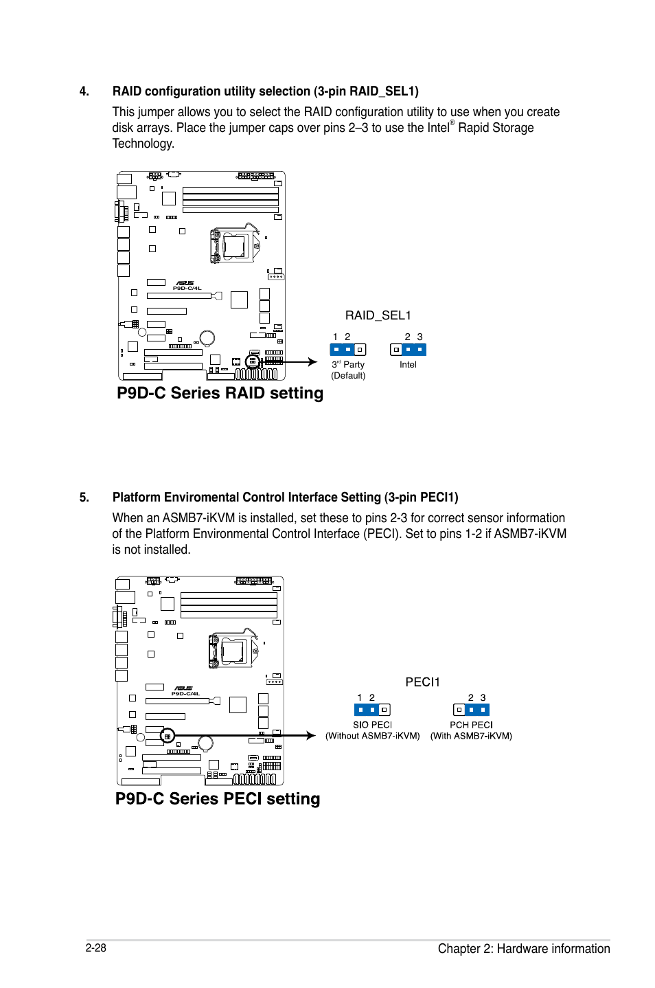 P9d-c series raid setting | Asus P9D-C/4L User Manual | Page 48 / 160