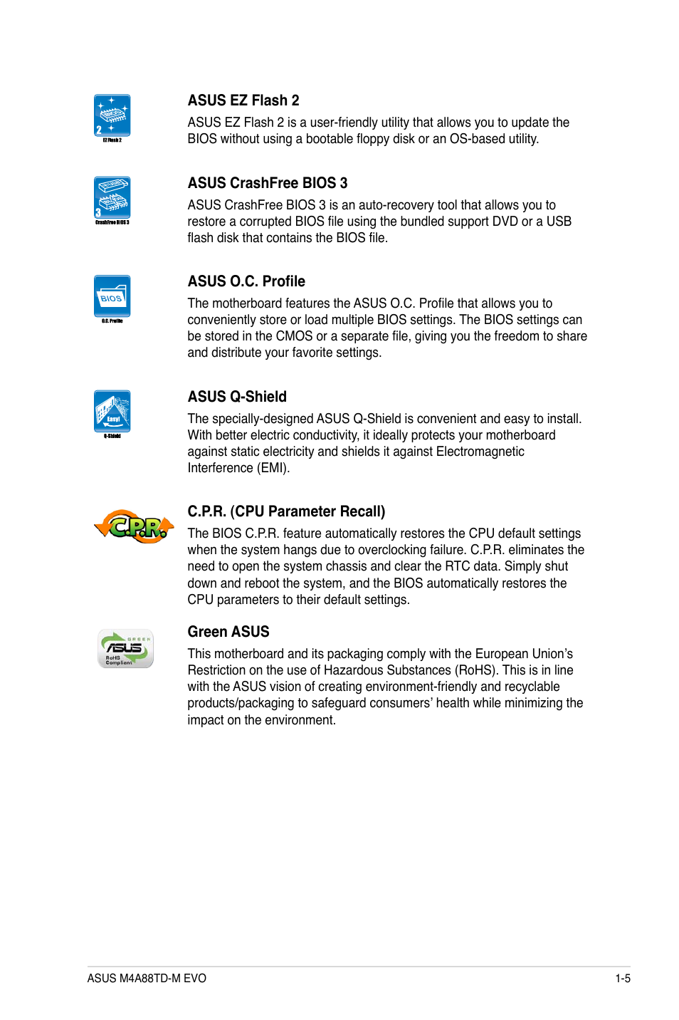 Asus M4A88TD-M EVO/USB3 User Manual | Page 17 / 80