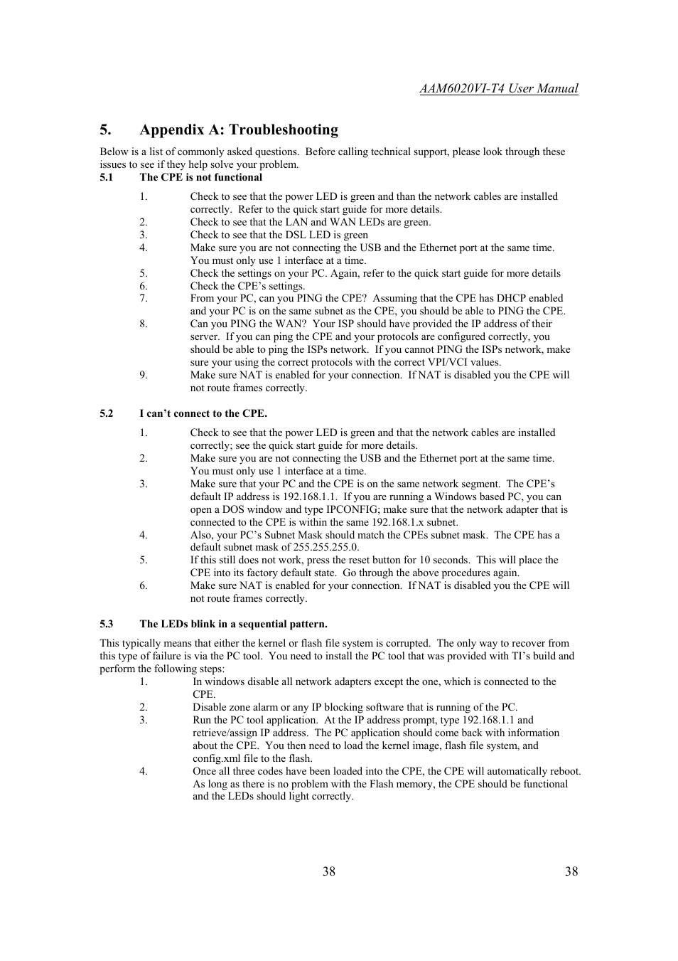 Appendix a: troubleshooting | Asus AAM6020VI-T4 User Manual | Page 38 / 40