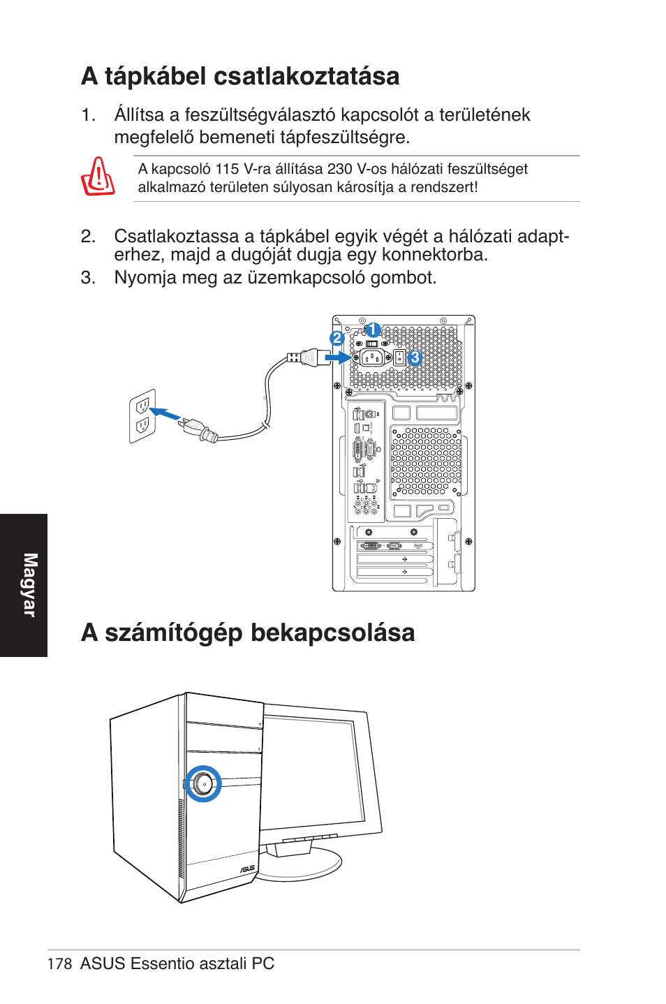 Magyar | Asus CM5570 User Manual | Page 178 / 200