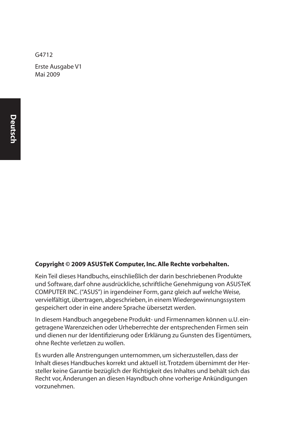 Deutsch | Asus CM5570 User Manual | Page 20 / 200