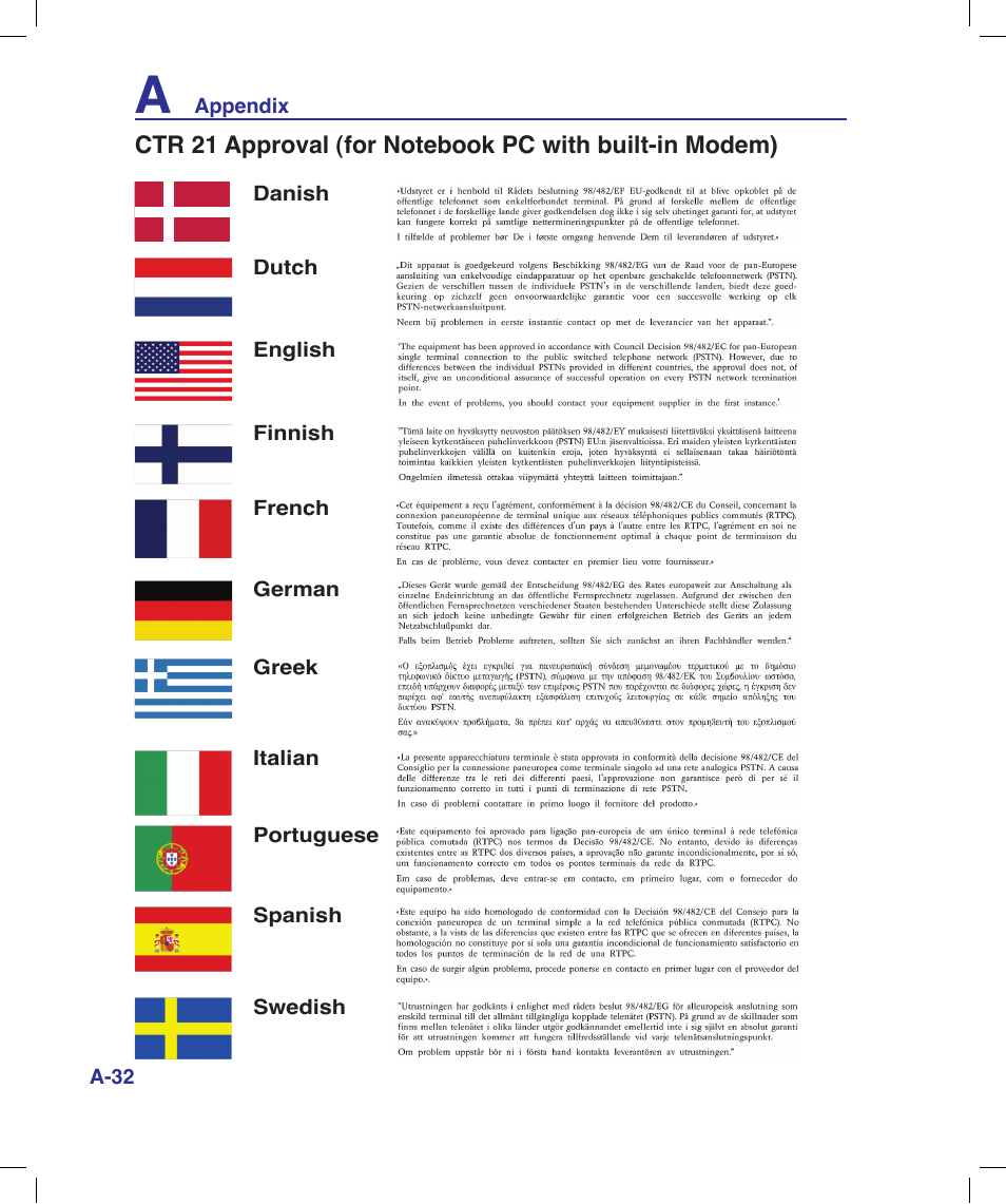 Asus N20H User Manual | Page 88 / 91