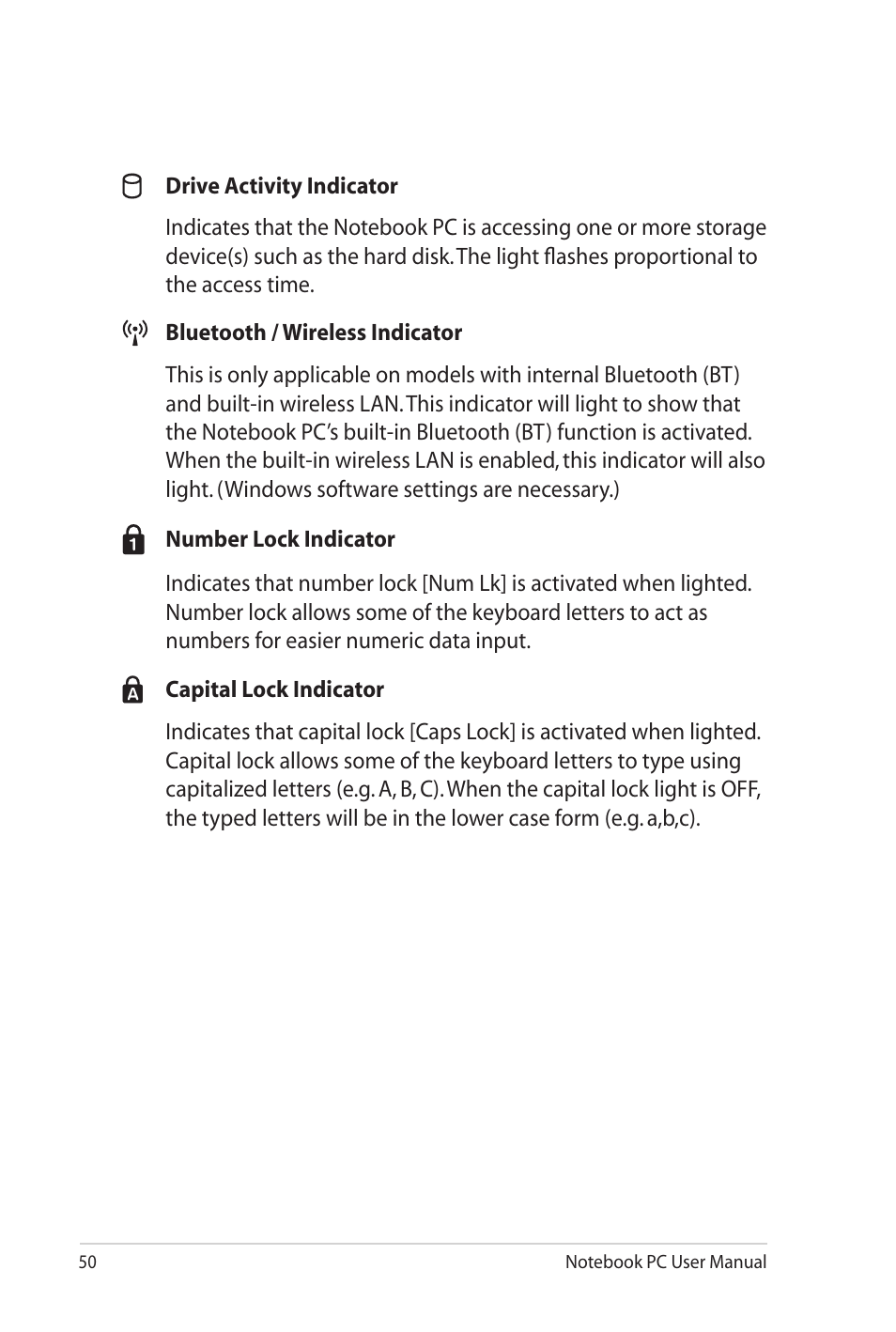 Asus G53JW User Manual | Page 50 / 116