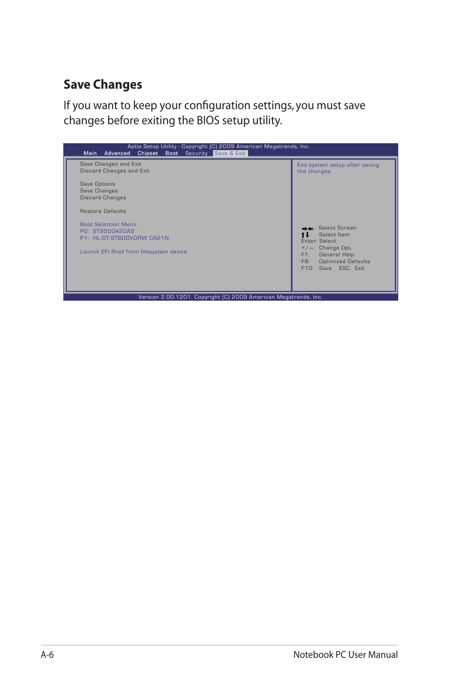 Save changes | Asus G53JW User Manual | Page 84 / 116