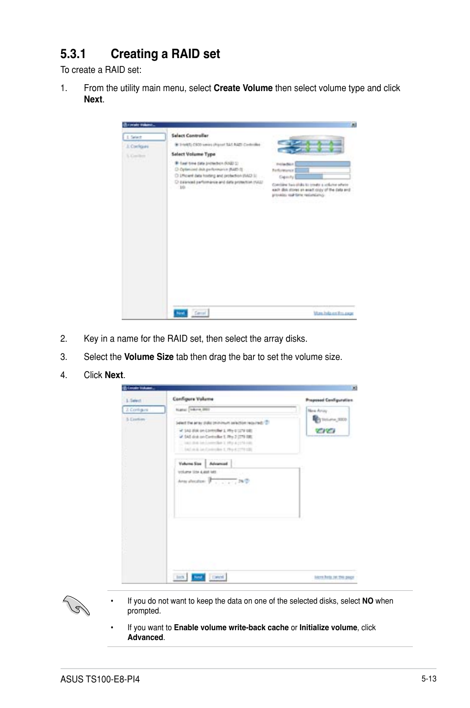 1 creating a raid set | Asus TS100-E8-PI4 User Manual | Page 105 / 142