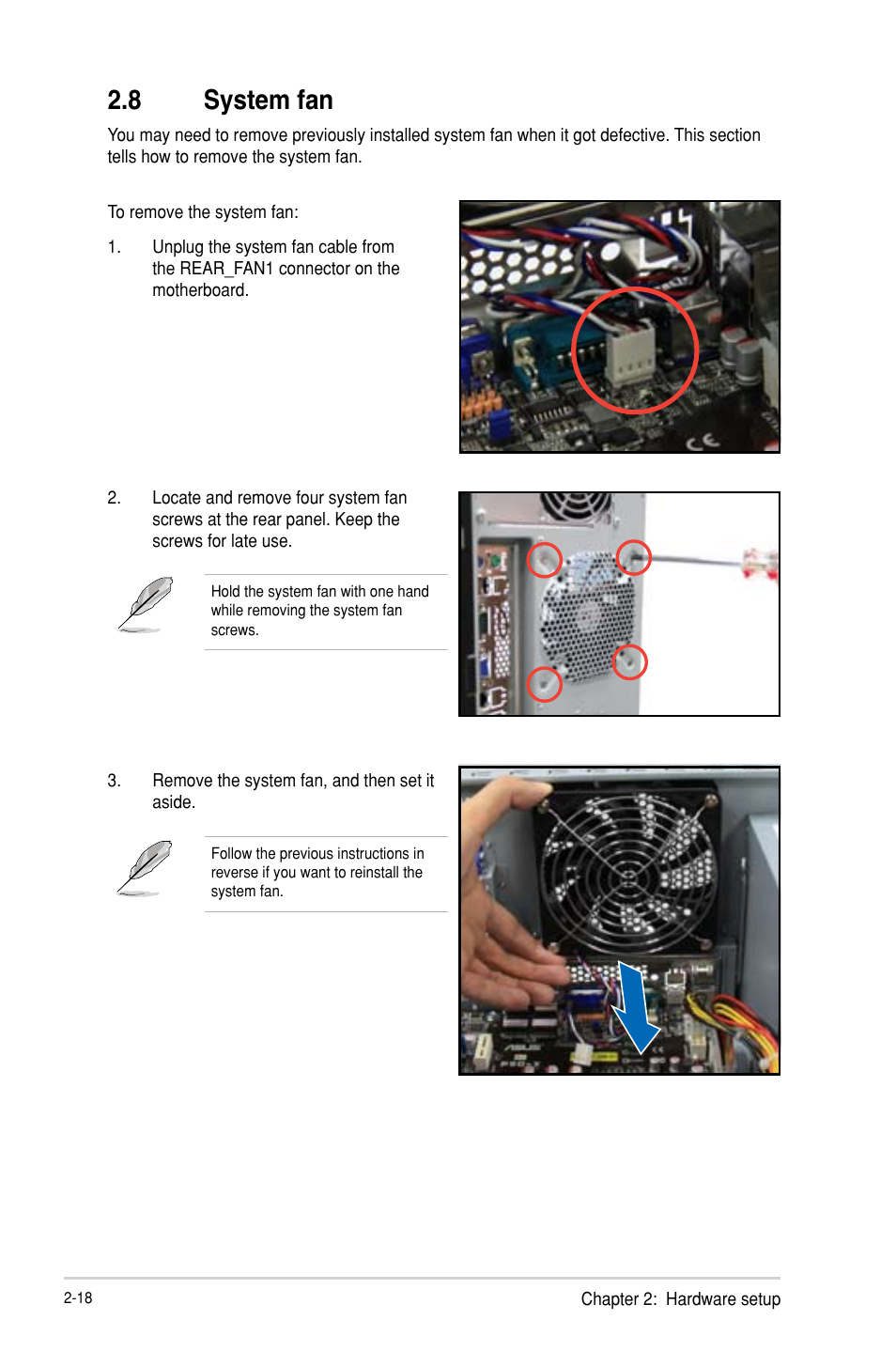 8 system fan | Asus TS100-E8-PI4 User Manual | Page 38 / 142