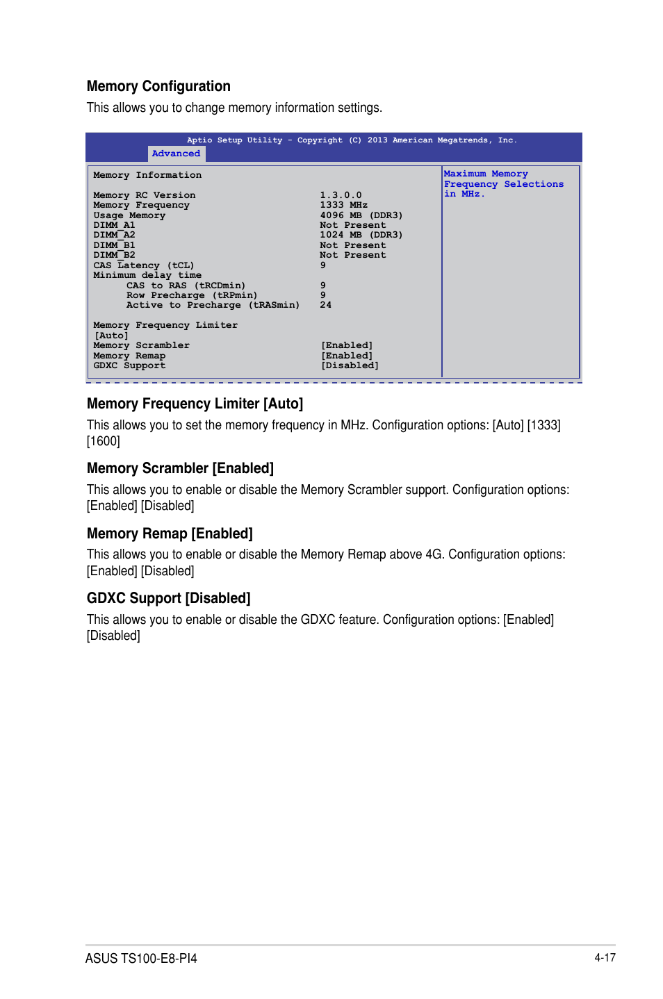 Gdxc support [disabled | Asus TS100-E8-PI4 User Manual | Page 71 / 142