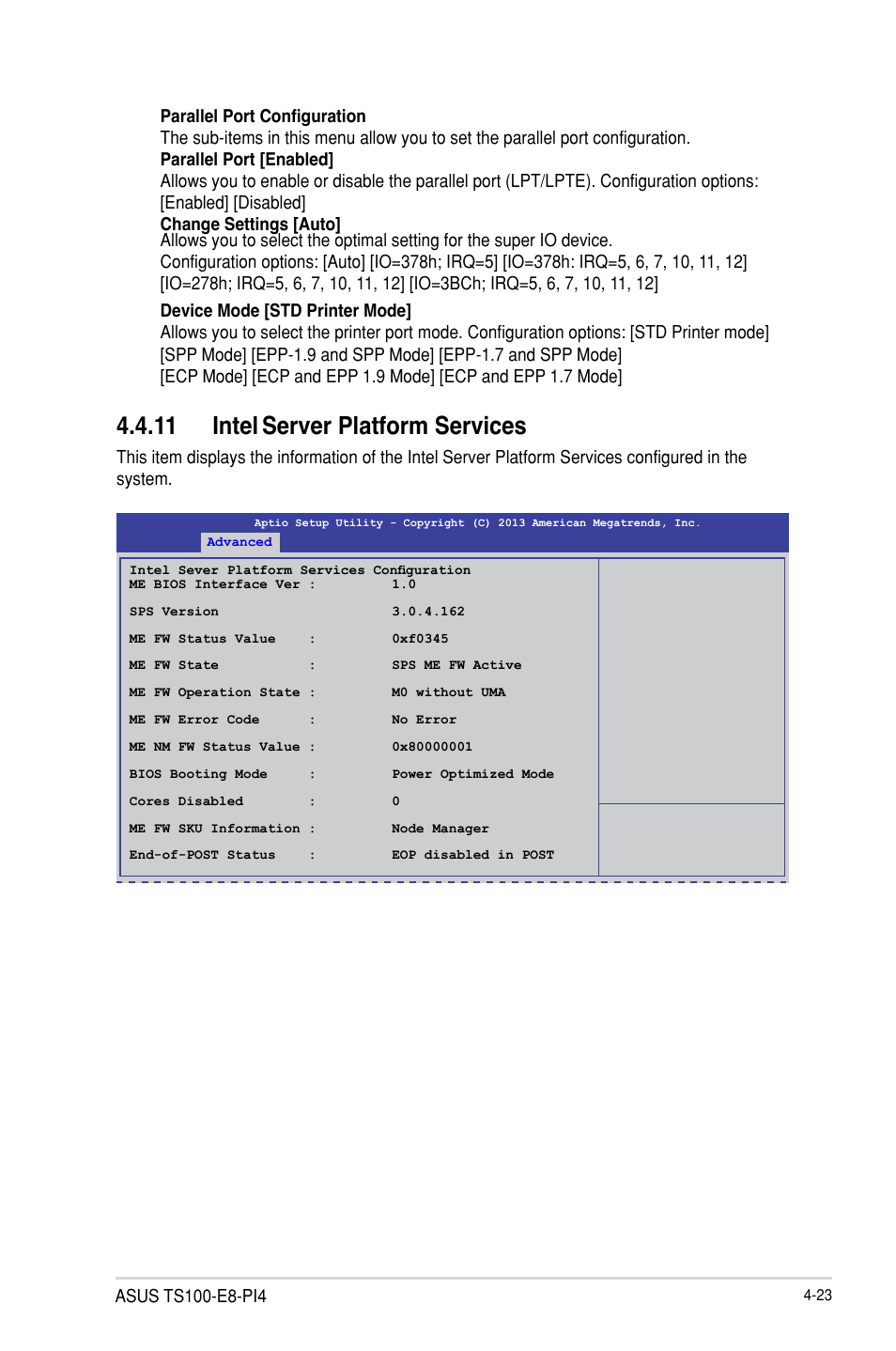 11 intel, Server platform services | Asus TS100-E8-PI4 User Manual | Page 77 / 142