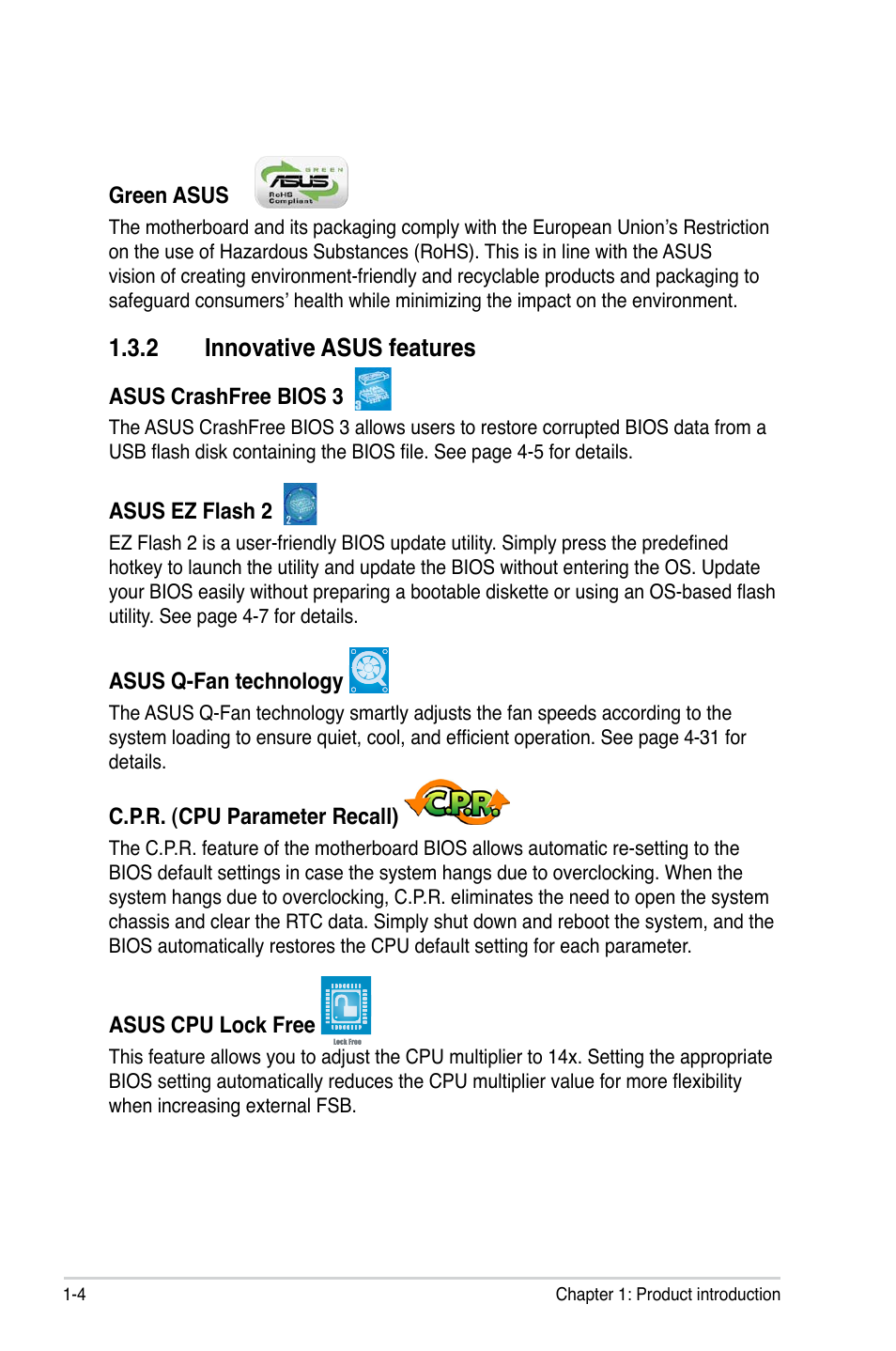 Innovative.asus.features | Asus P5GC User Manual | Page 18 / 110