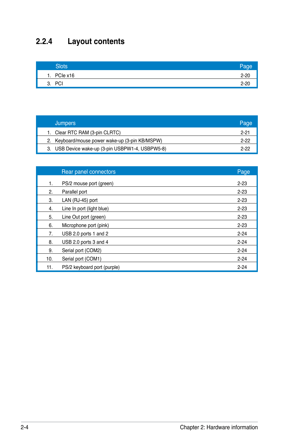 Layout.contents | Asus P5GC User Manual | Page 26 / 110