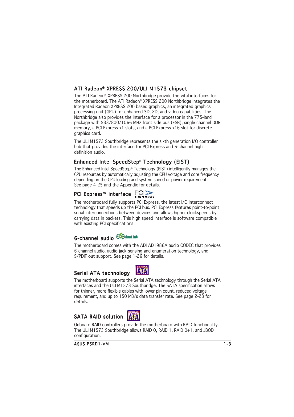 Asus P5RD1-VM User Manual | Page 15 / 92