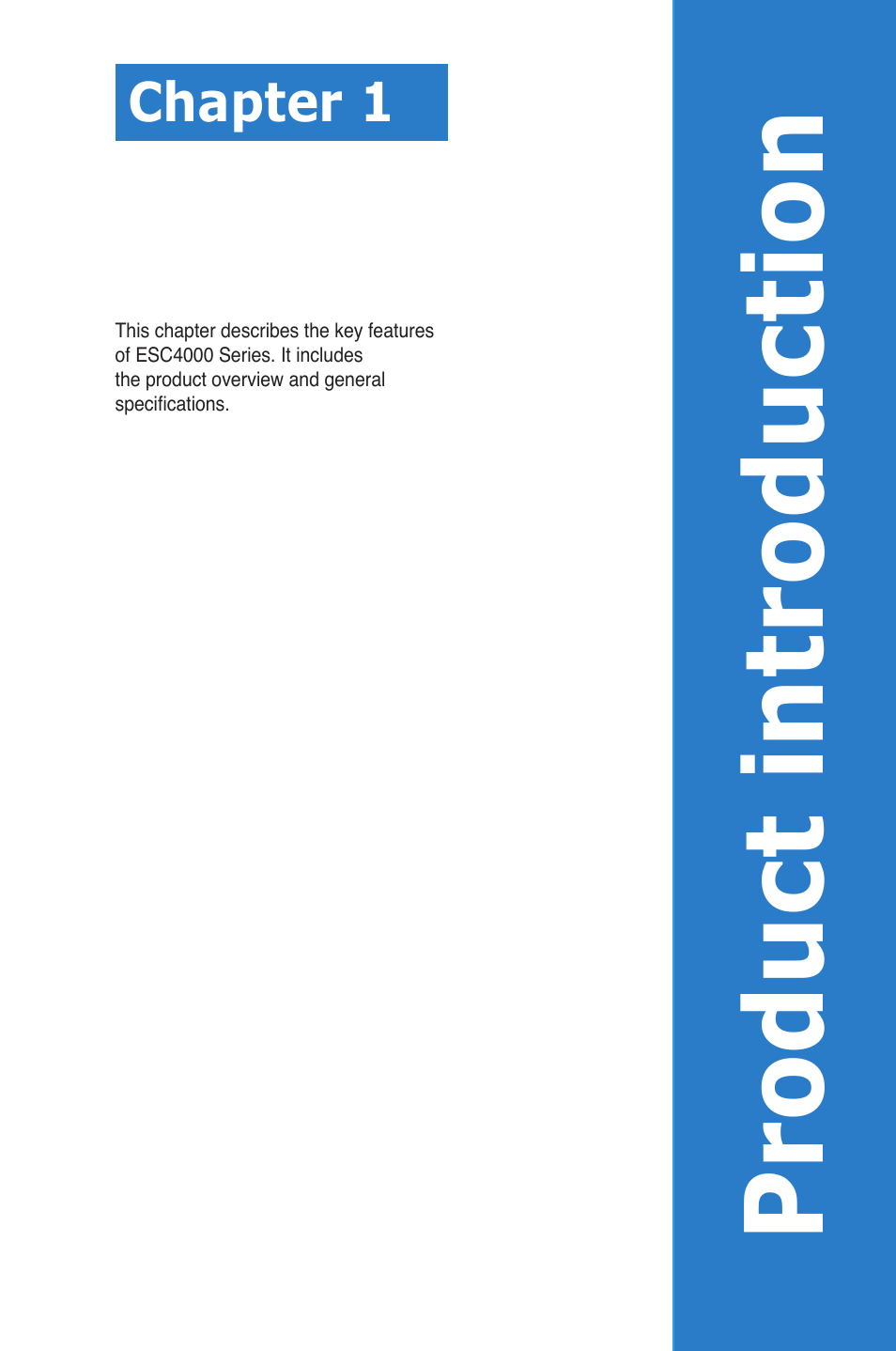 Chapter 1: product introduction, Chapter 1, Product introduction | Asus ESC4000/IB User Manual | Page 5 / 22