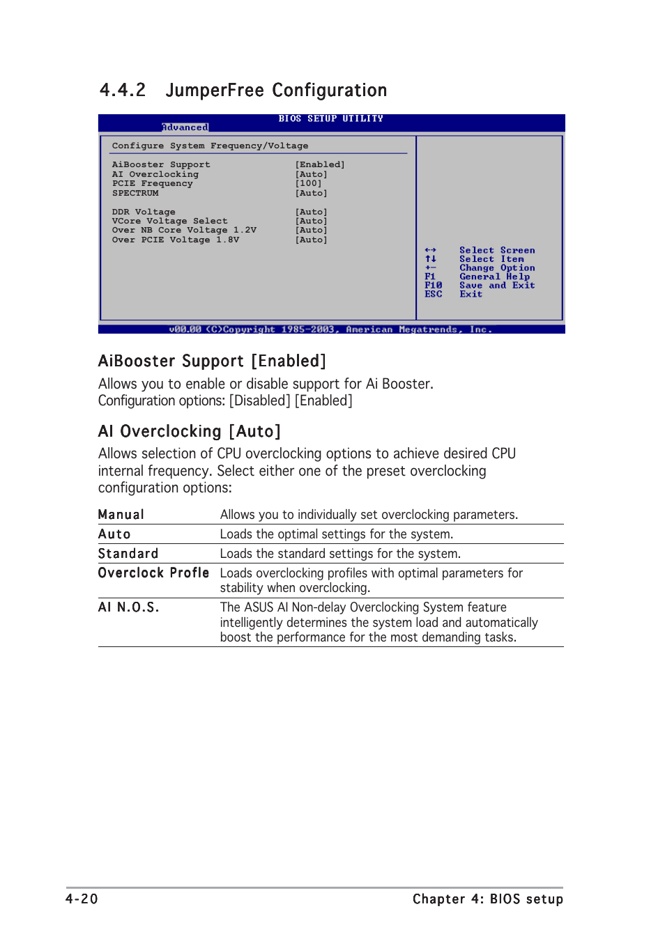 Aibooster support [enabled, Ai overclocking [auto | Asus P5RD1-V Deluxe User Manual | Page 86 / 162