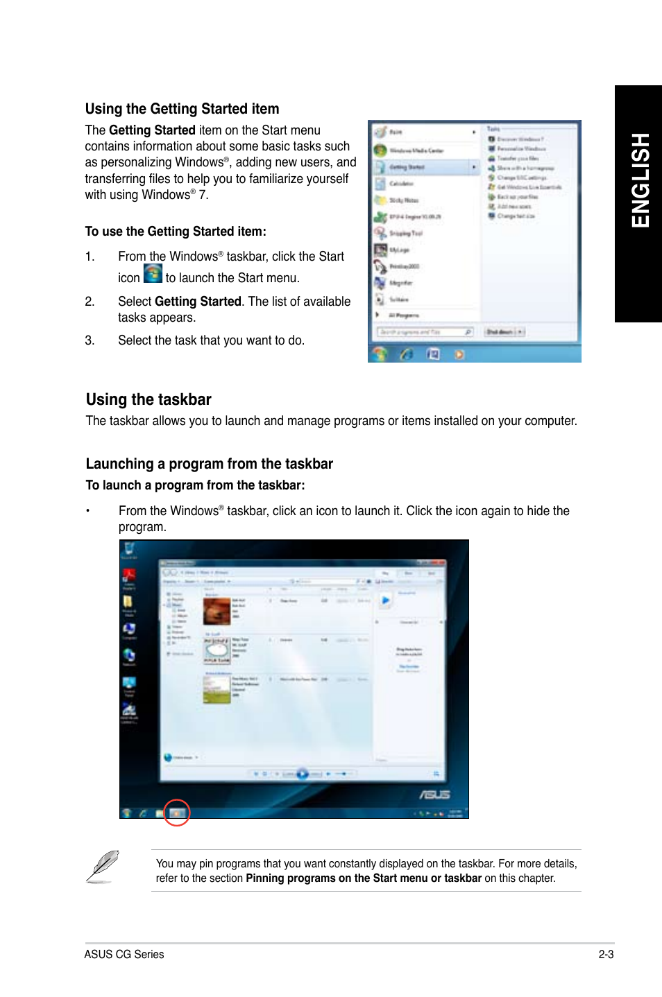 En gl is h en gl is h | Asus CG8490 User Manual | Page 23 / 356