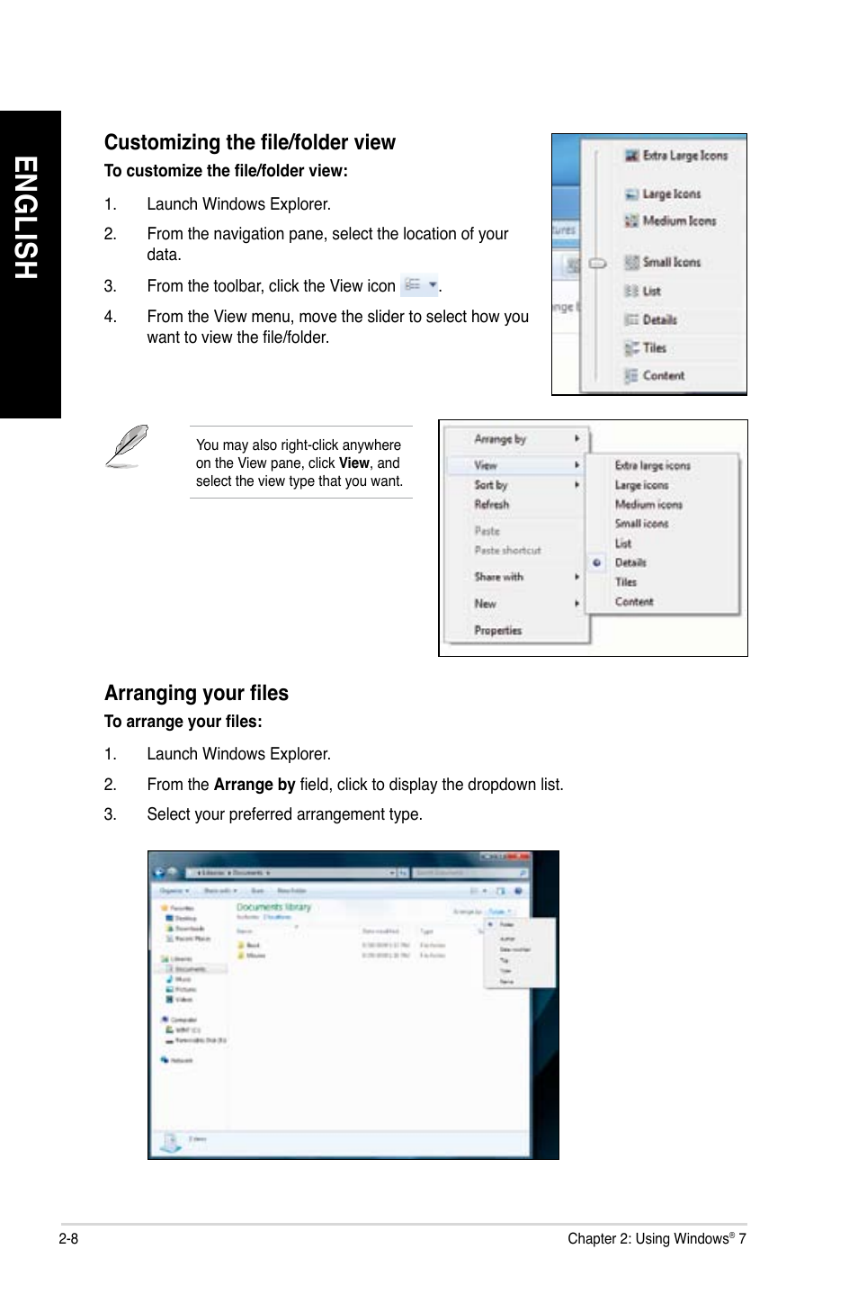 En gl is h en gl is h en gl is h en gl is h | Asus CG8490 User Manual | Page 28 / 356