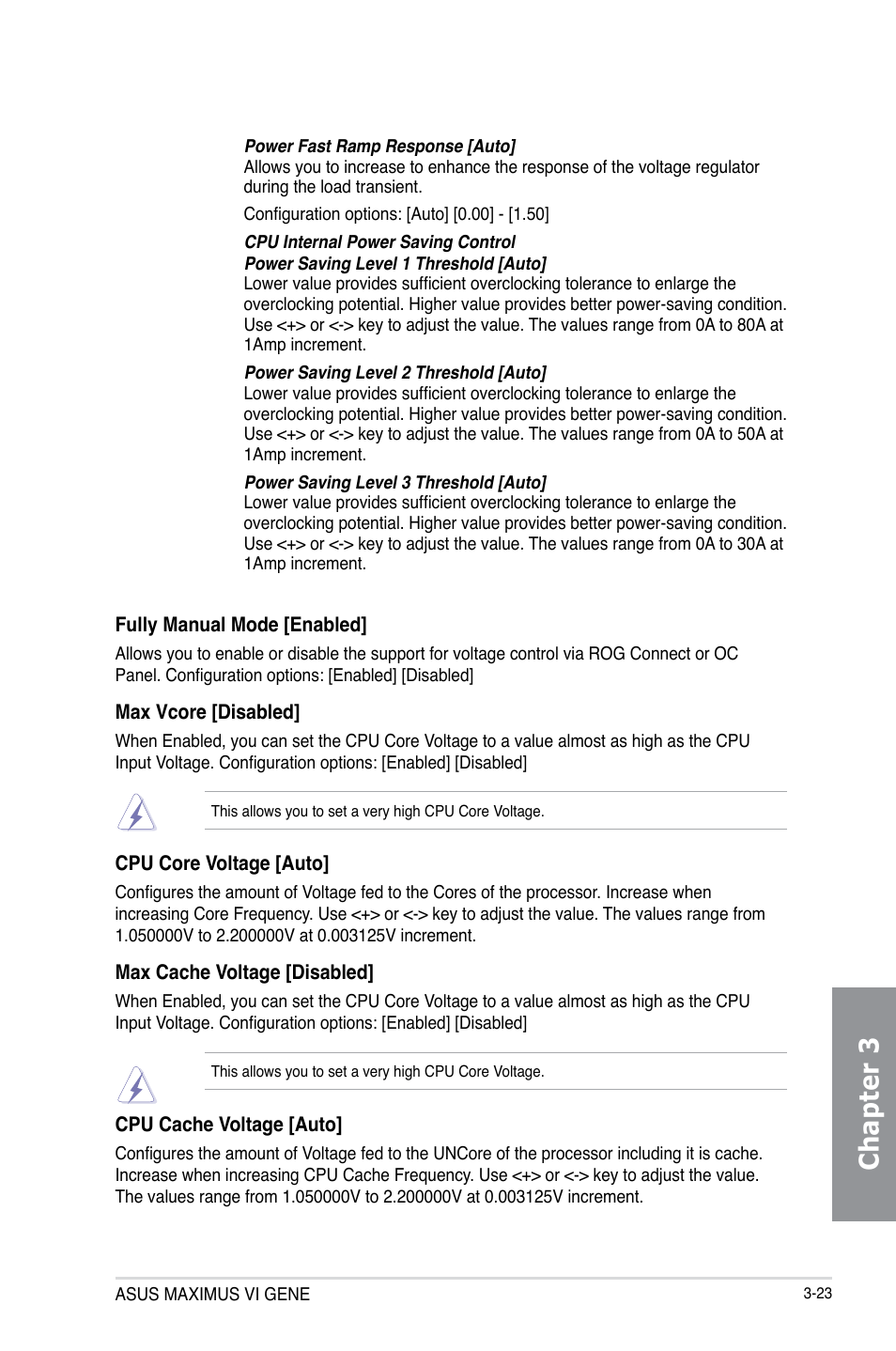 Chapter 3 | Asus MAXIMUS VI GENE User Manual | Page 109 / 192