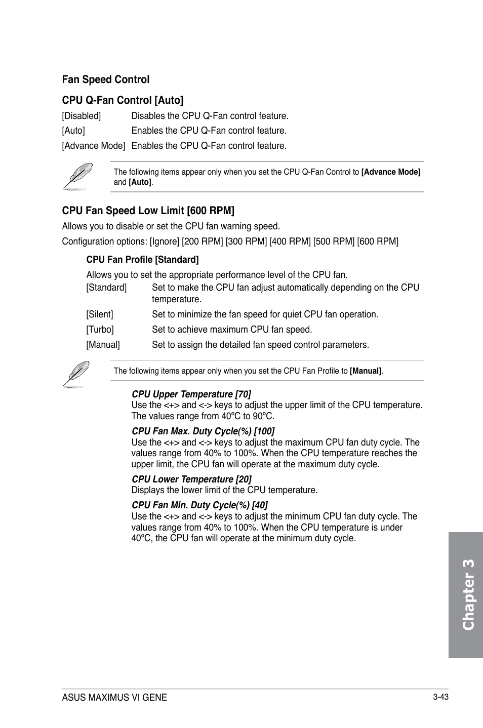 Chapter 3 | Asus MAXIMUS VI GENE User Manual | Page 129 / 192