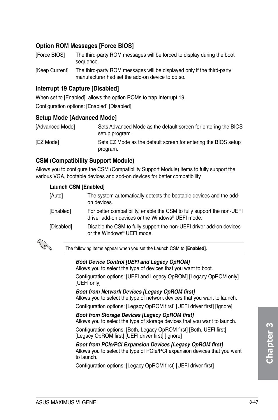 Chapter 3 | Asus MAXIMUS VI GENE User Manual | Page 133 / 192