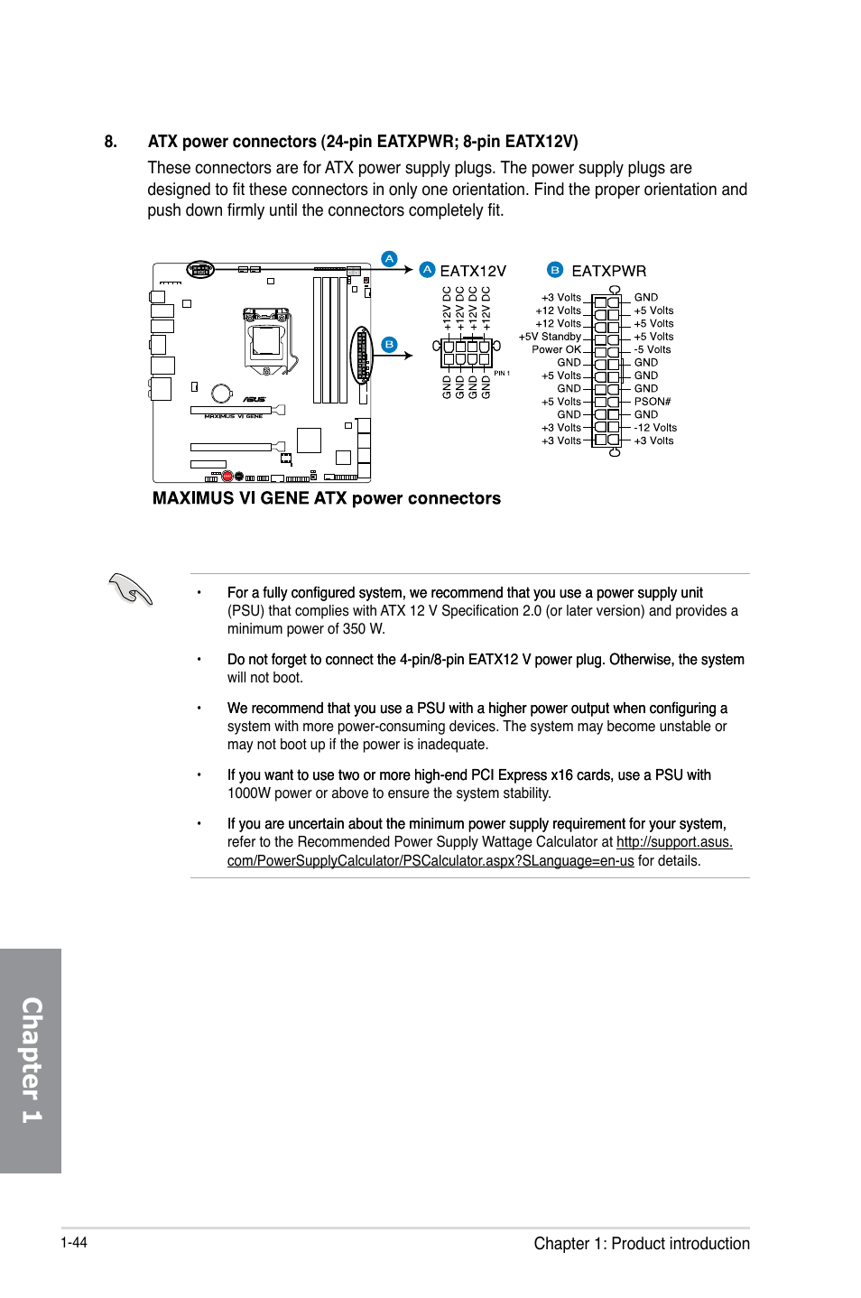 Chapter 1 | Asus MAXIMUS VI GENE User Manual | Page 58 / 192