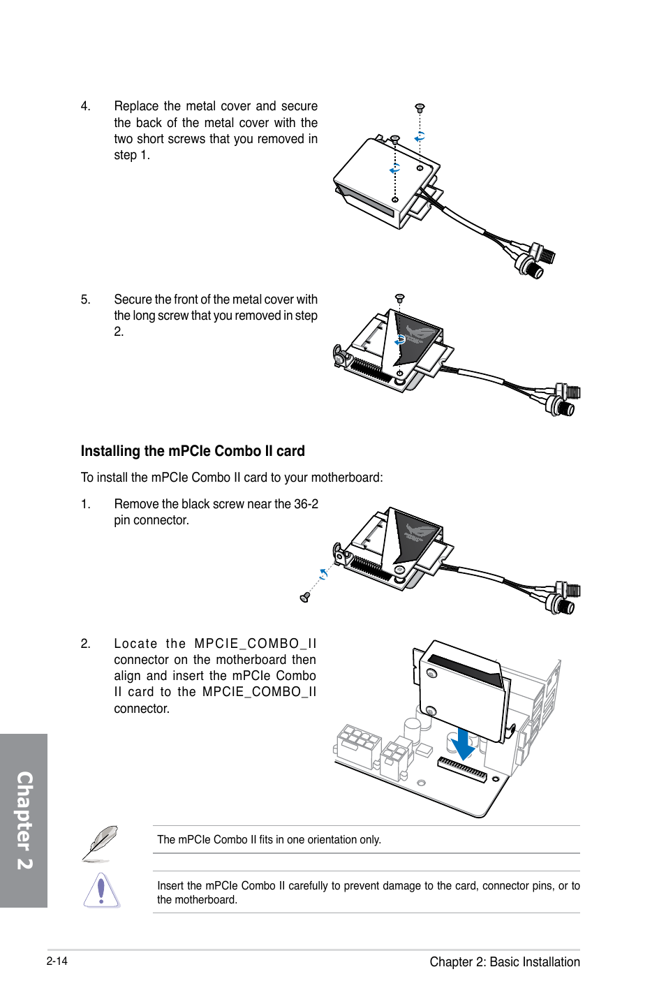 Chapter 2 | Asus MAXIMUS VI GENE User Manual | Page 76 / 192