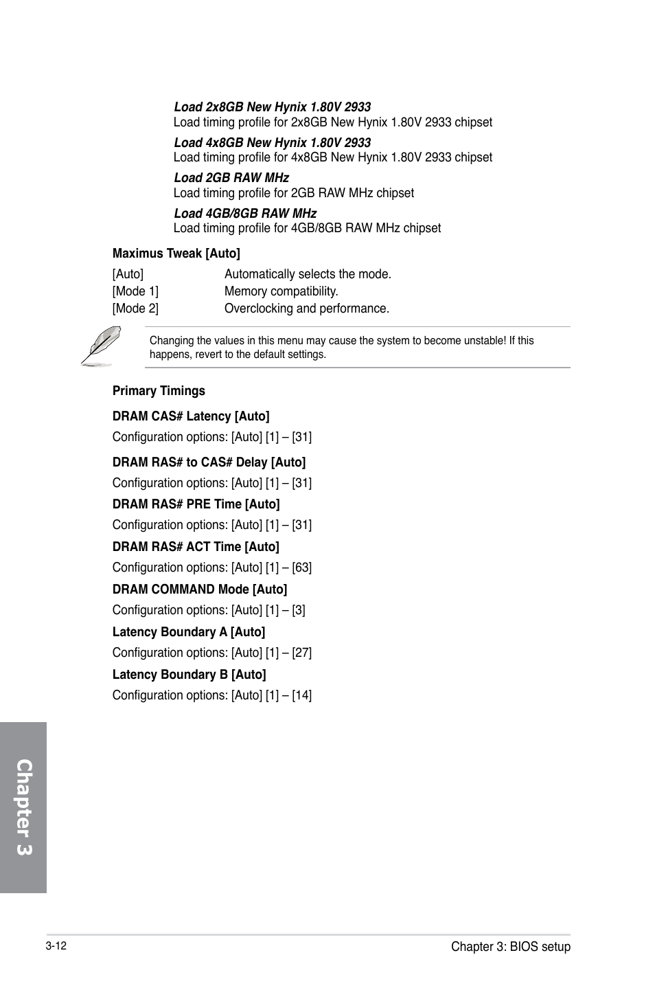 Chapter 3 | Asus MAXIMUS VI GENE User Manual | Page 98 / 192