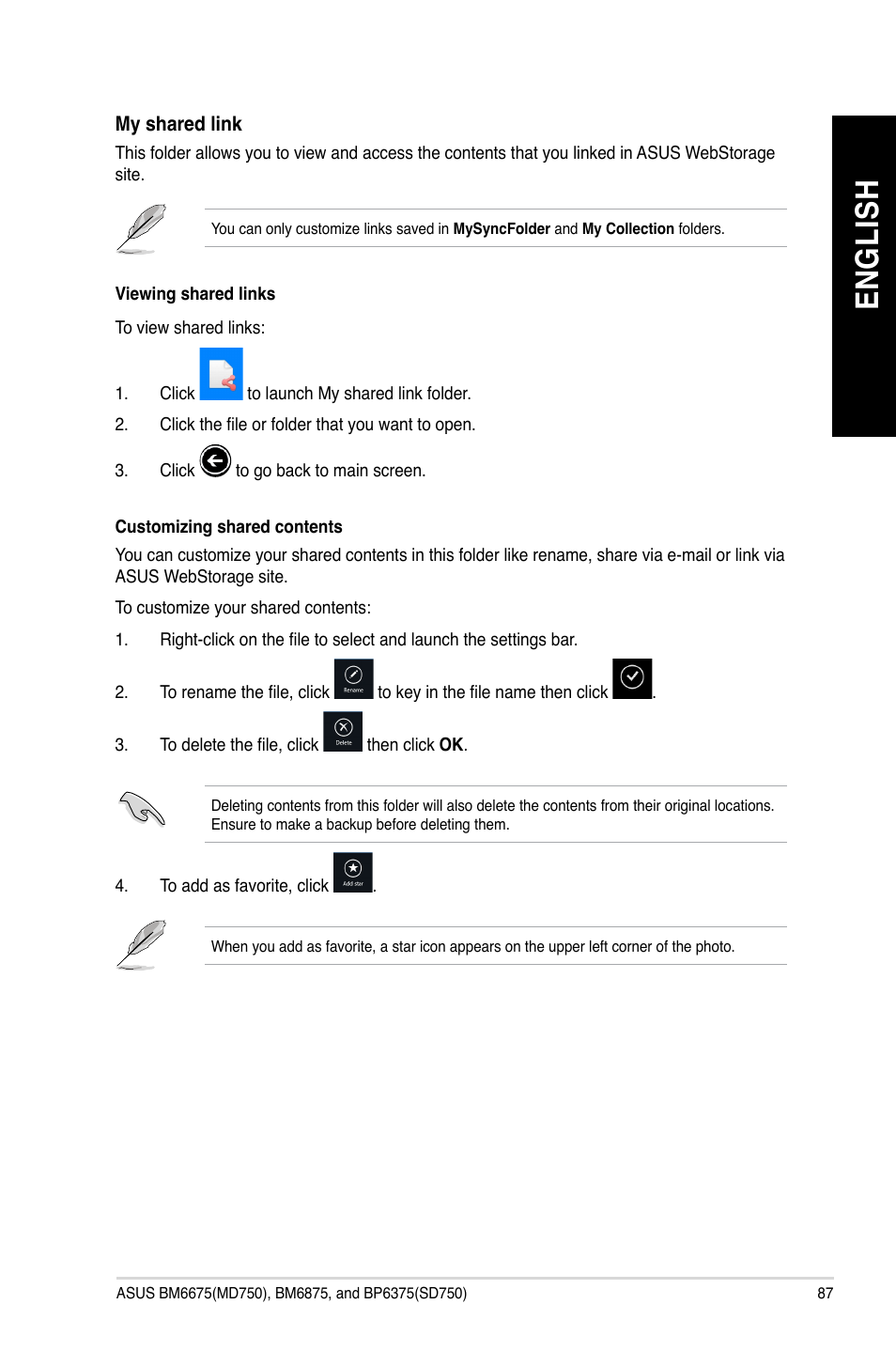 En gl is h en gl is h | Asus BP6375 User Manual | Page 87 / 106