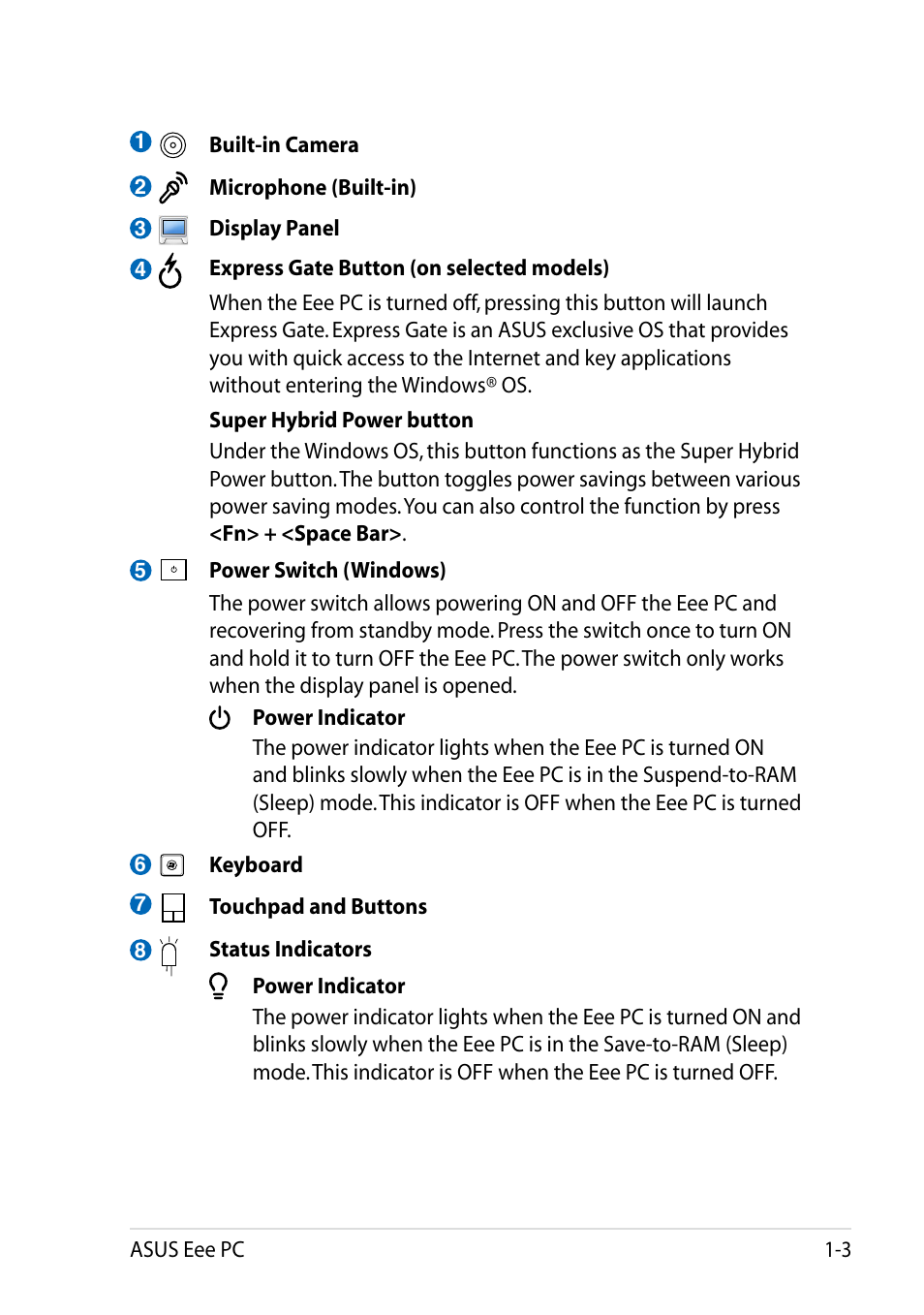 Asus Eee PC VX6 User Manual | Page 11 / 62