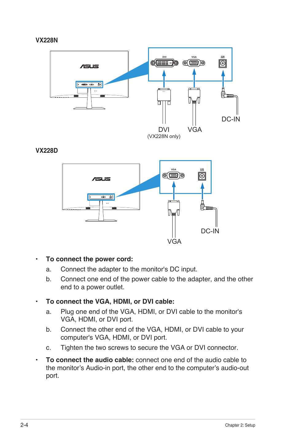 Asus VX228H User Manual | Page 17 / 28