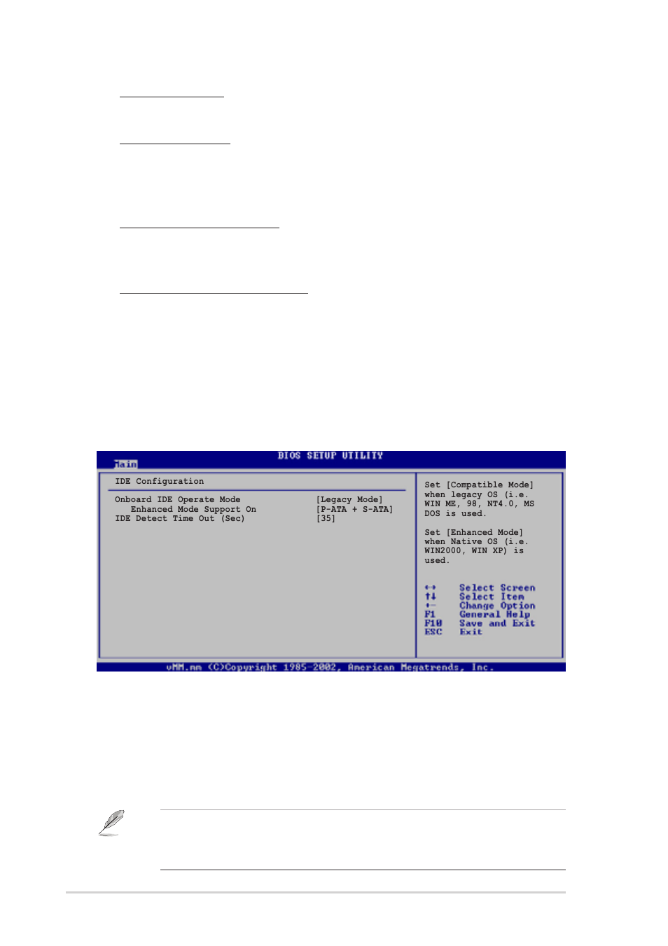 5 ide configuration, Onboard ide operate mode [enhanced mode | Asus T2-P User Manual | Page 100 / 128